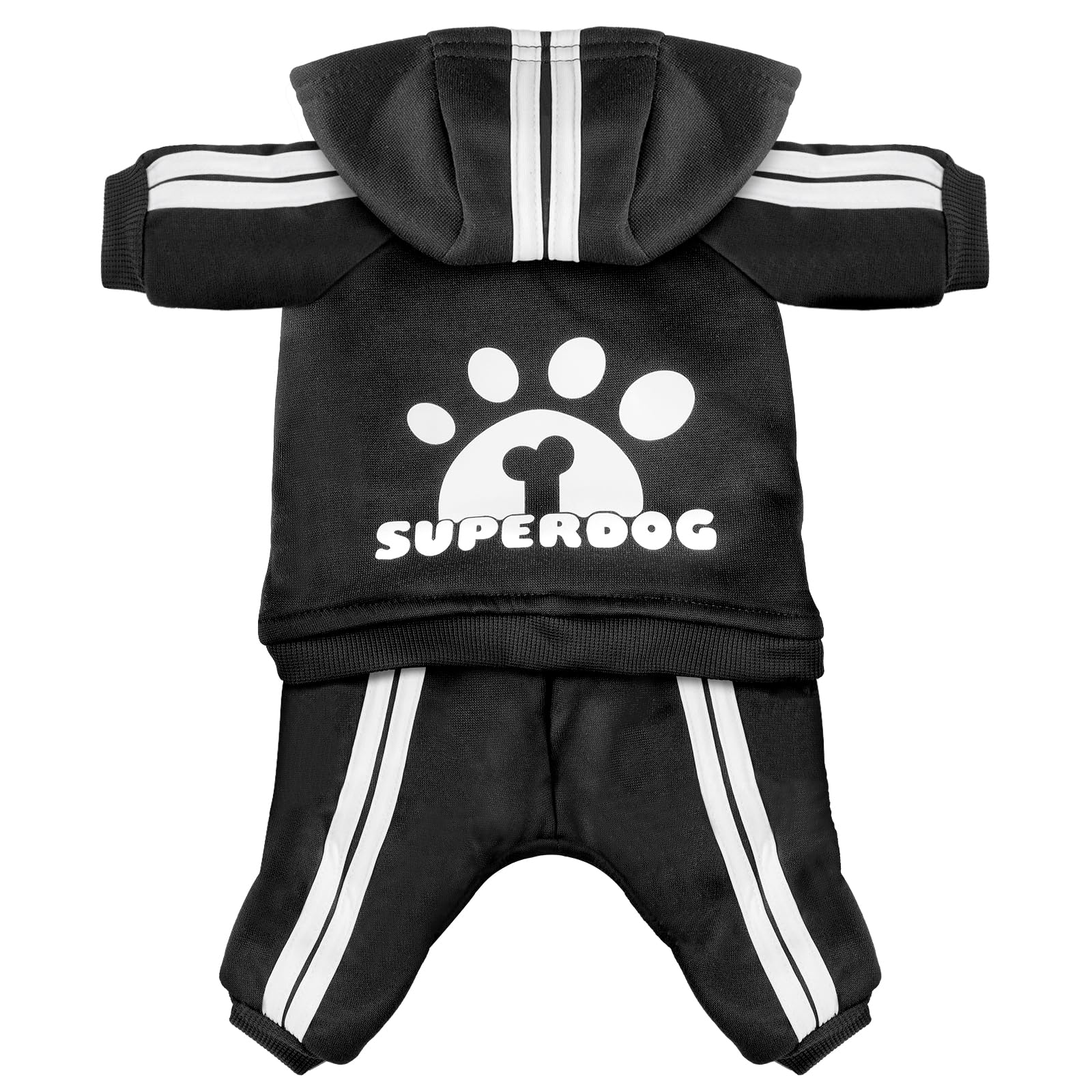 Lontepet Dog Hoodie 4 Legs Jumpsuit For Small Dogs Puppy Clothes Dog Pullover Sweatshirt Cotton Doggie Winter Coat Cat Apparel (