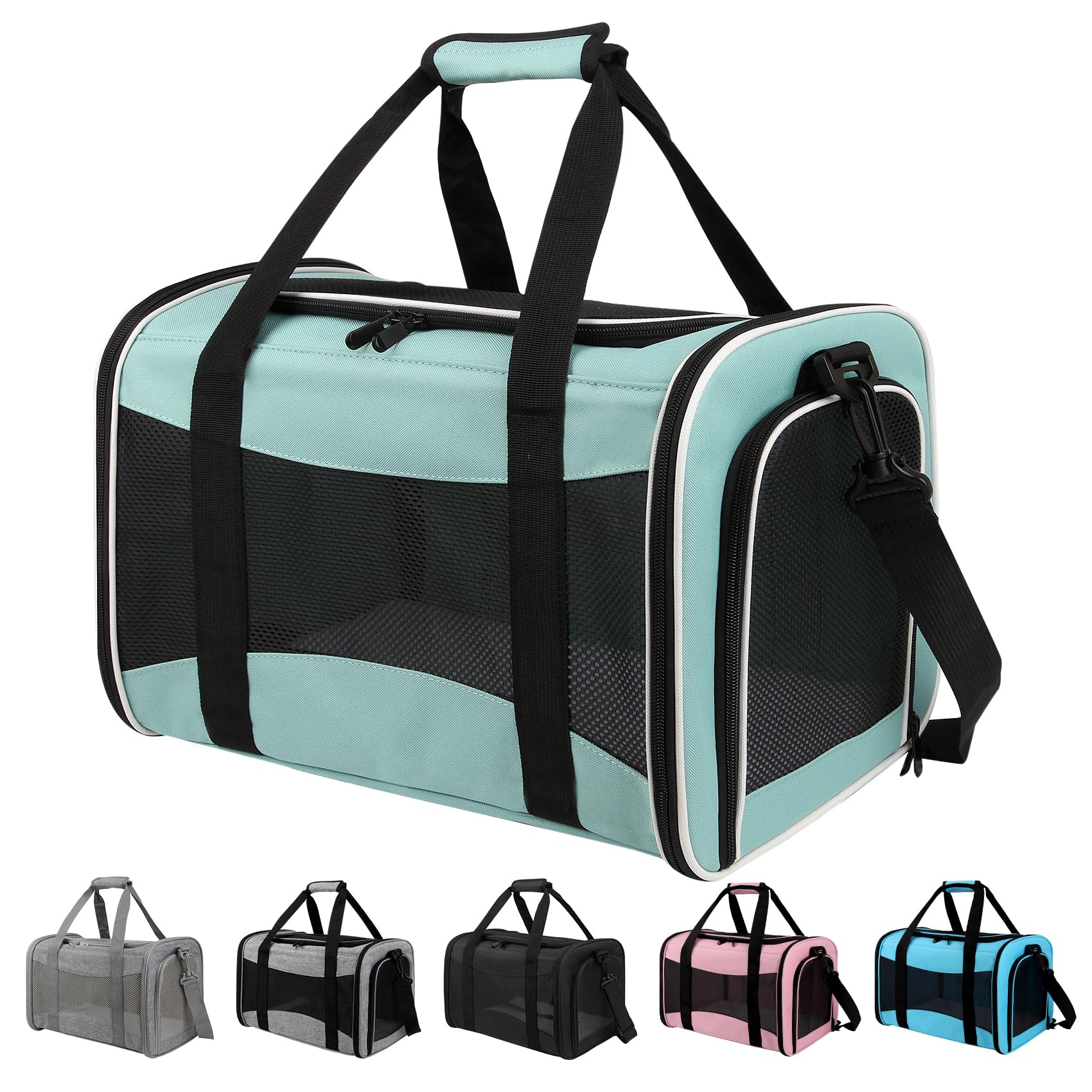 Yipincover, Cat Dog Carriers Soft-Sided, Pet Travel Carrier For Small Cats Dogs Under To15Lbs, Soft-Solid Collapsible Carrier,(M