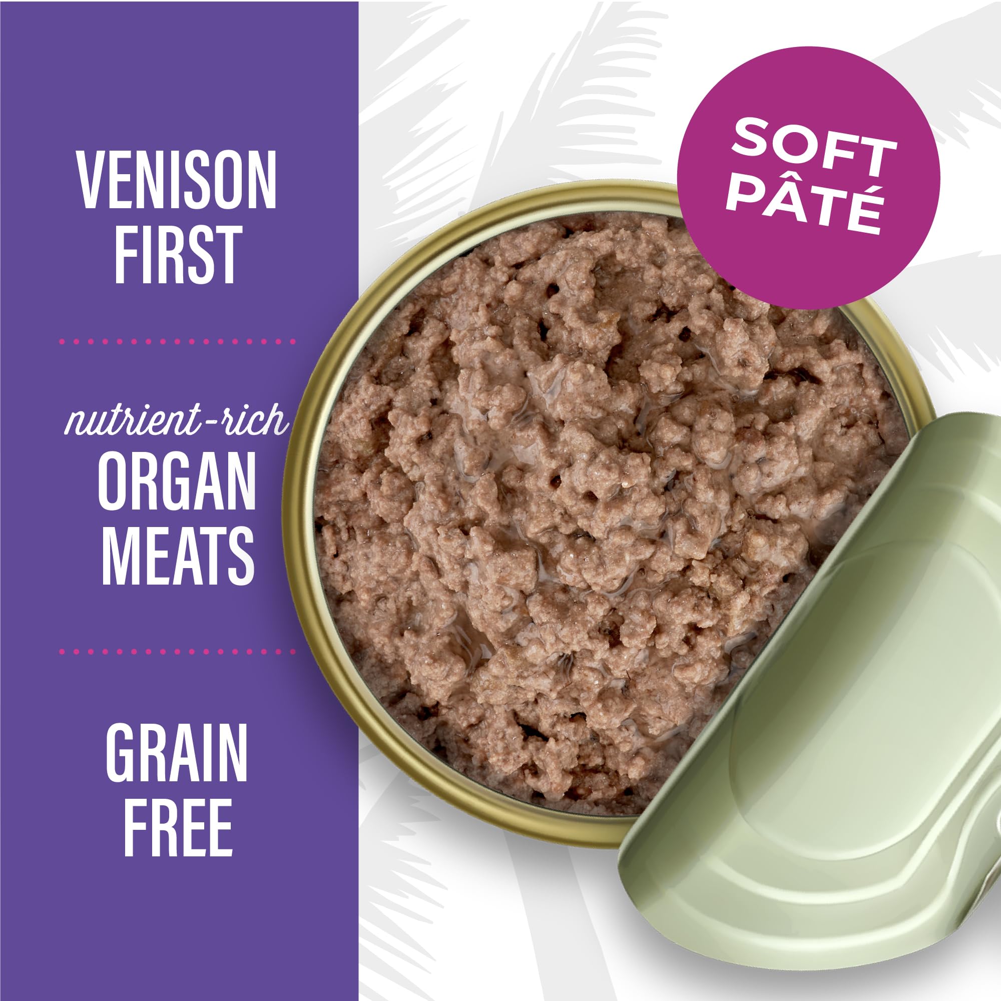 Tiki Cat After Dark P?t? Wet Cat Food, Venison & Beef Liver, 3 oz. cans (12 Count)