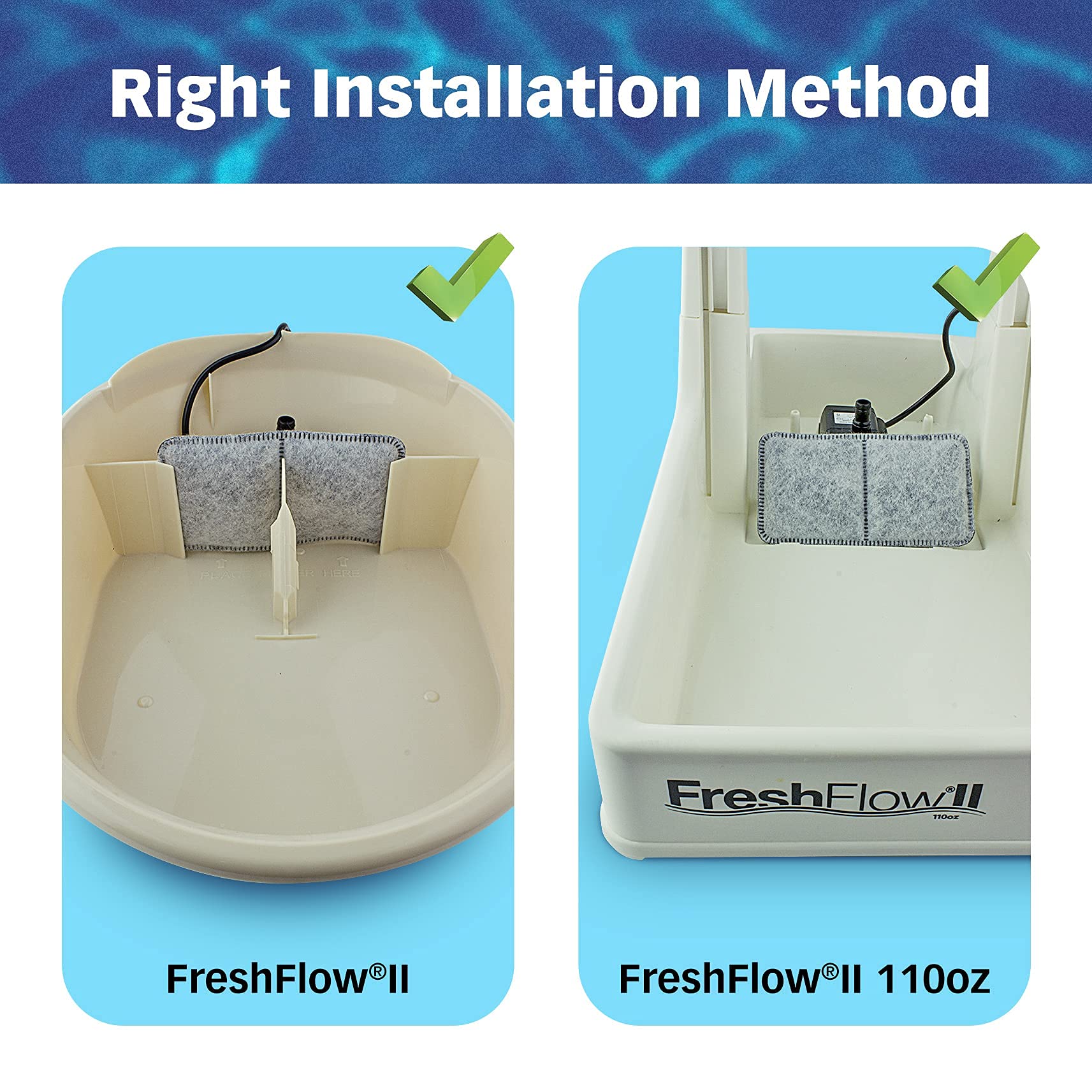 Petstandard Filters For Petmate Fresh Flow Pet Fountains (12 Pack)