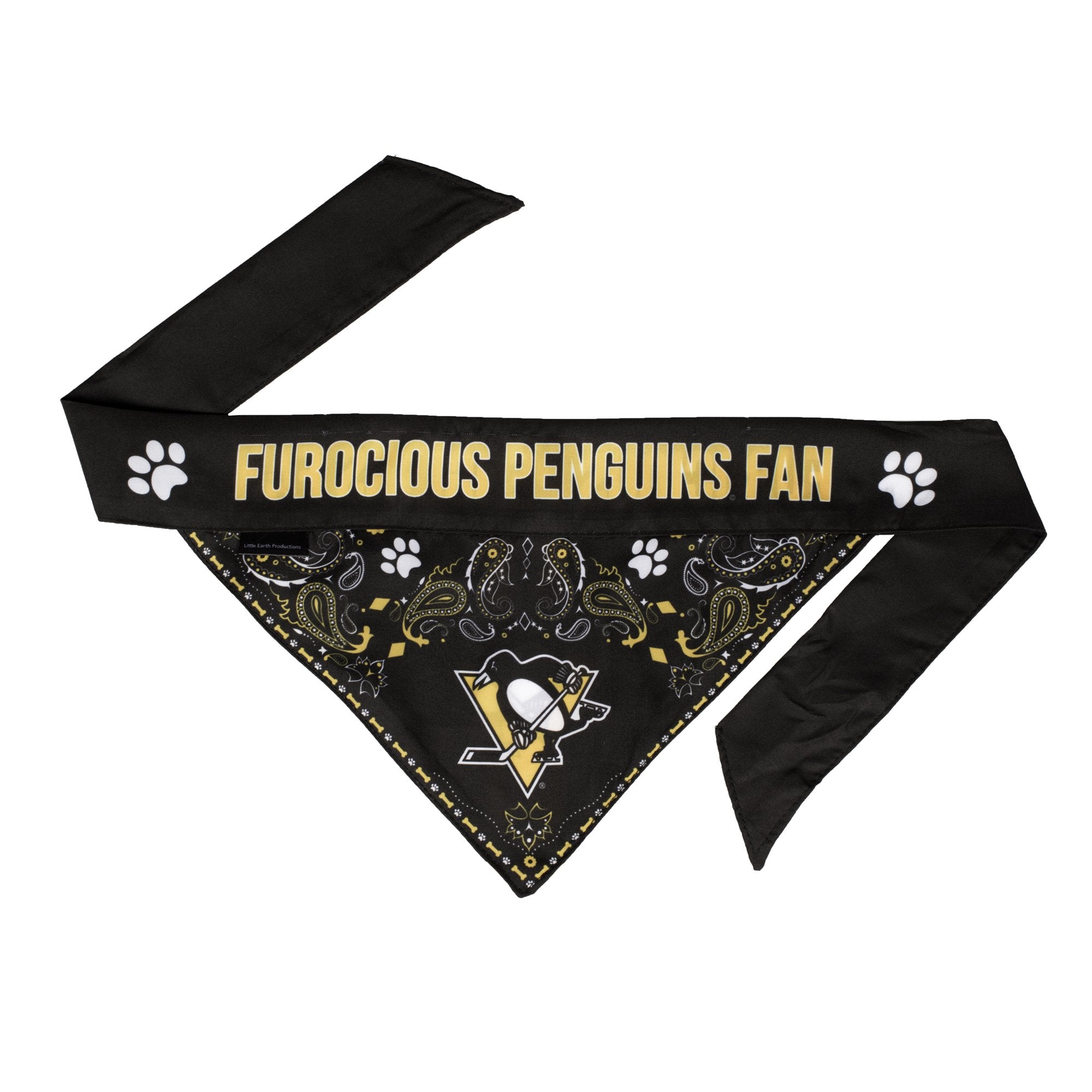 Littlearth Unisex-Adult Nhl Pittsburgh Penguins Pet Bandana, Team Color, X-Large