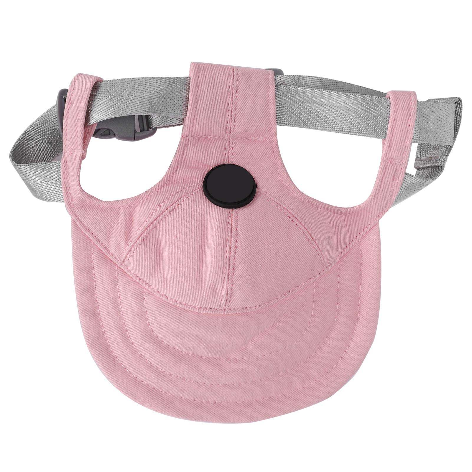 Zerodis Dog Baseball, Adjustable Dog Outdoor Sport Sun Baseball Hat Visor Sunbonnet Outfit With Ear Holes For Puppy Small Dogs(M
