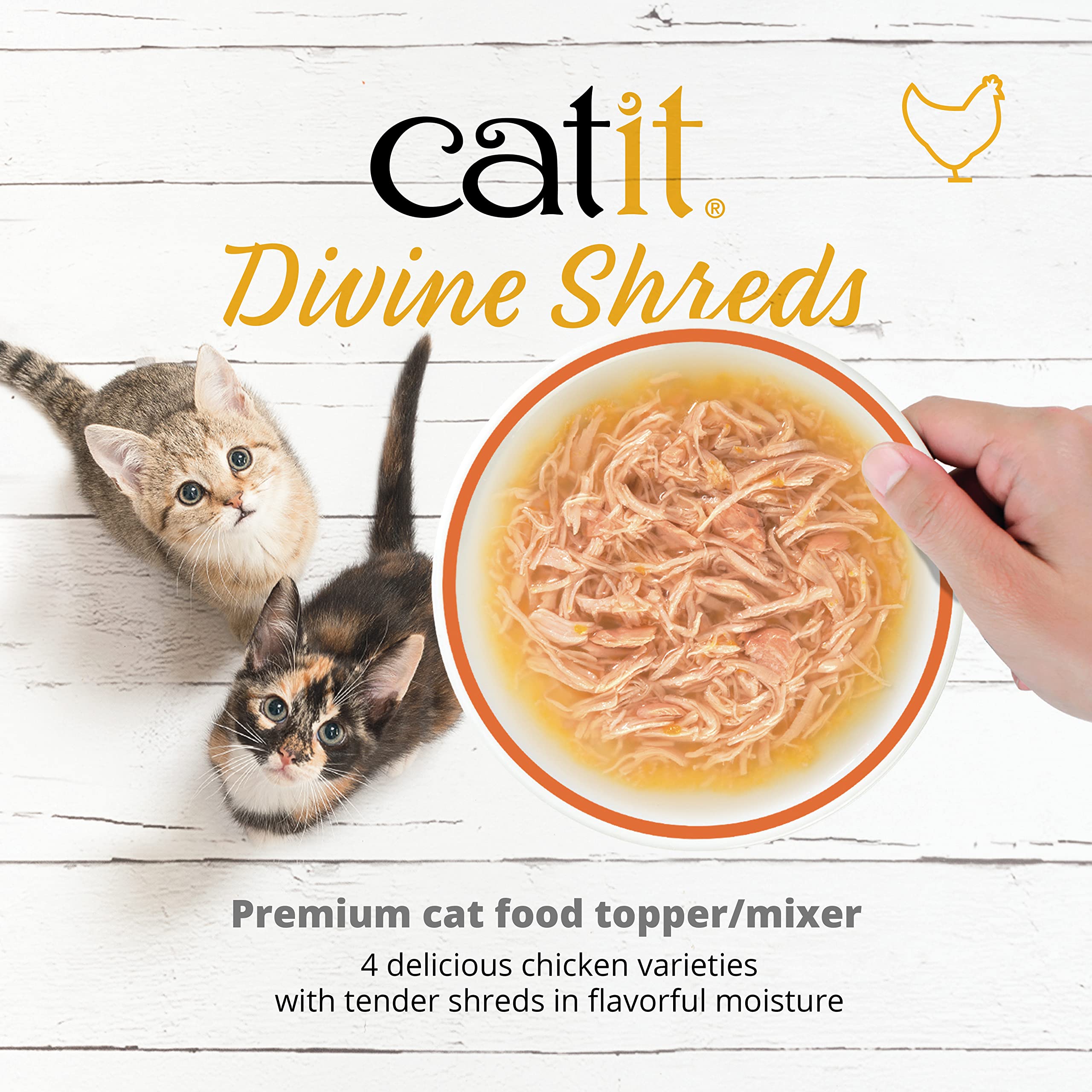 Catit Divine Shreds Chicken with Tuna and Carrot