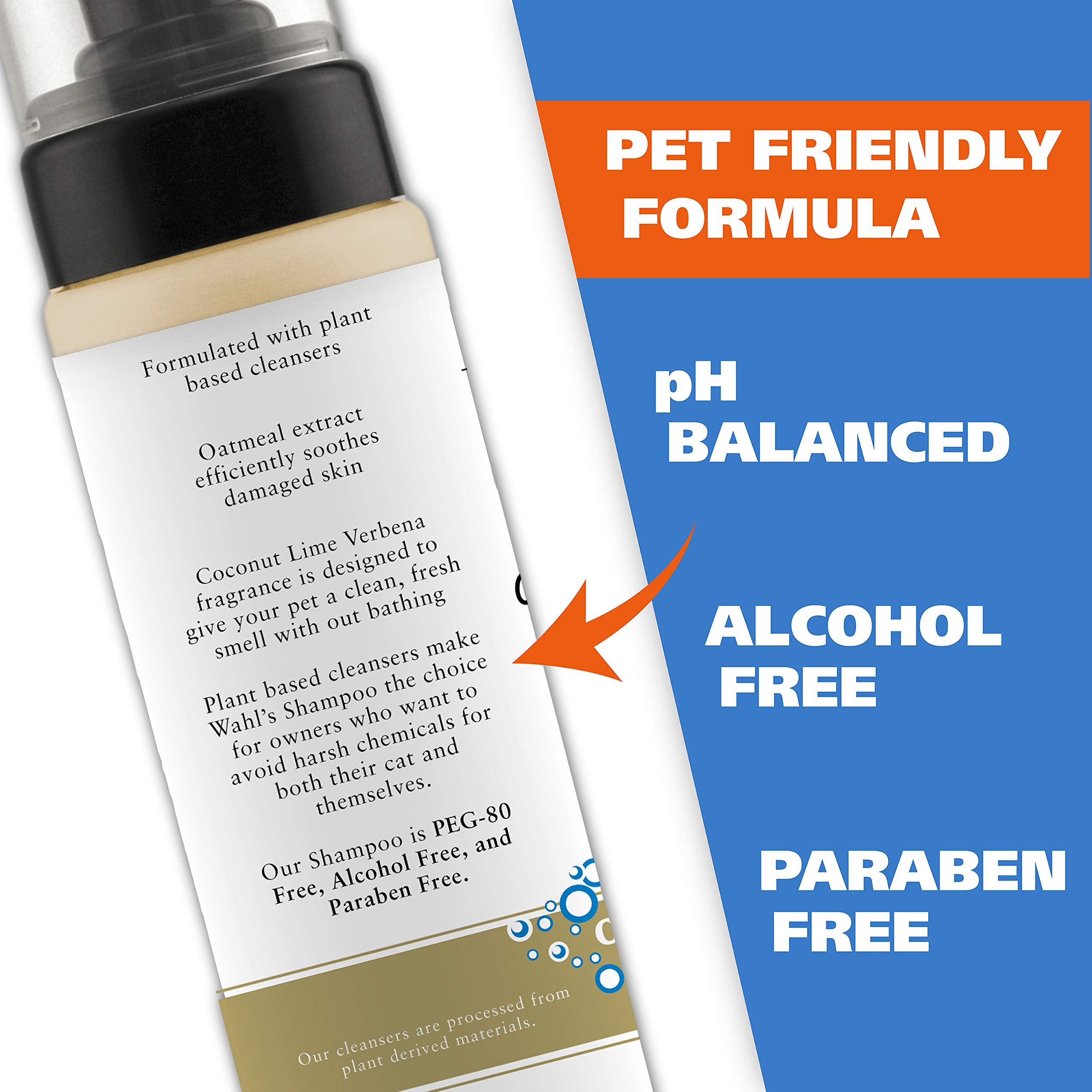 Wahl Usa Cat Waterless Shampoo For Soothing Damaged Skin, Refreshing, Cleaning, And Removing Odors Between Baths - 7.1 Oz - Mode