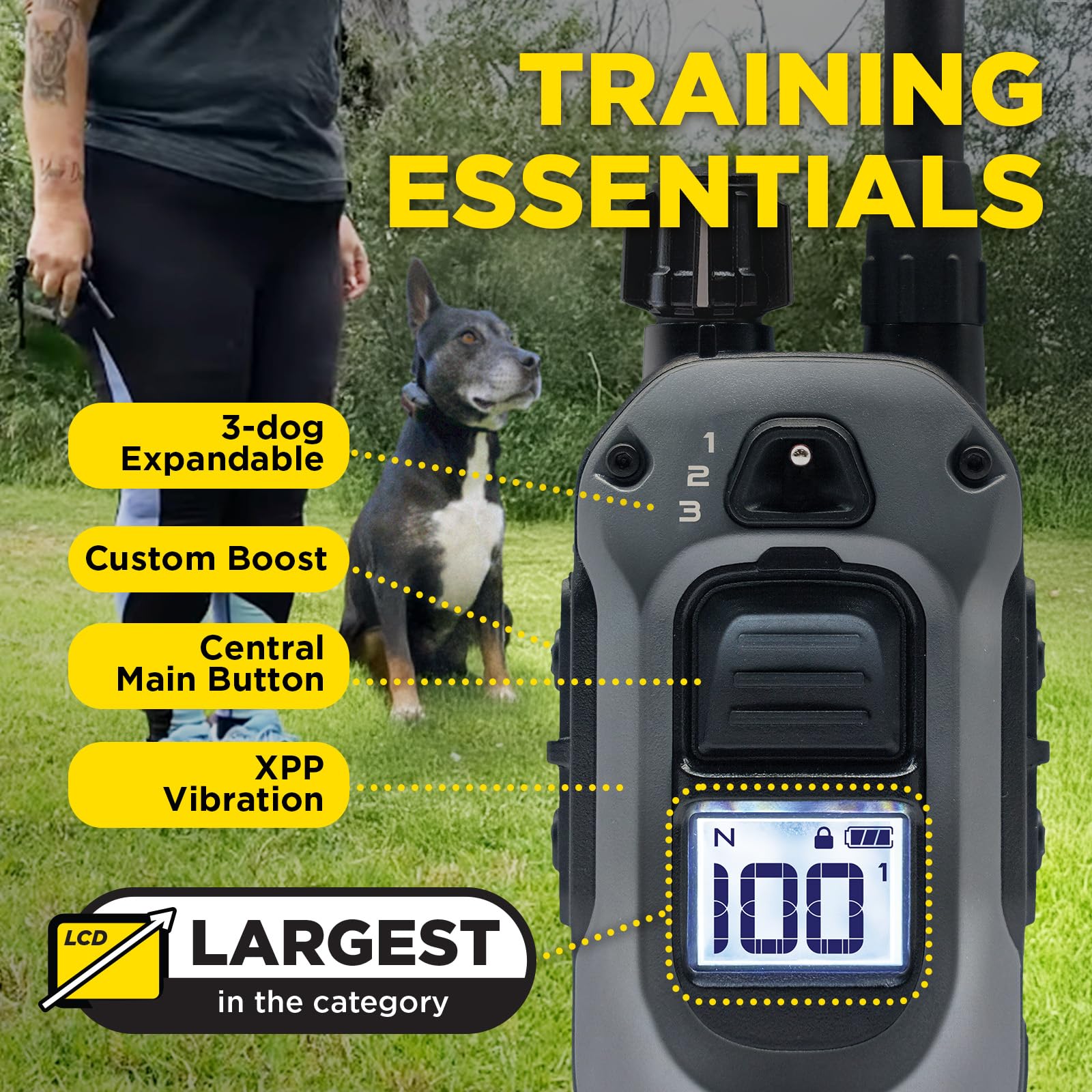 Dogtra 280X E-Collar - Remote Training Collar for Stubborn Dogs, 1/2 Mile Range, Waterproof, LED Light, Biothane Strap, 280X 1-Dog