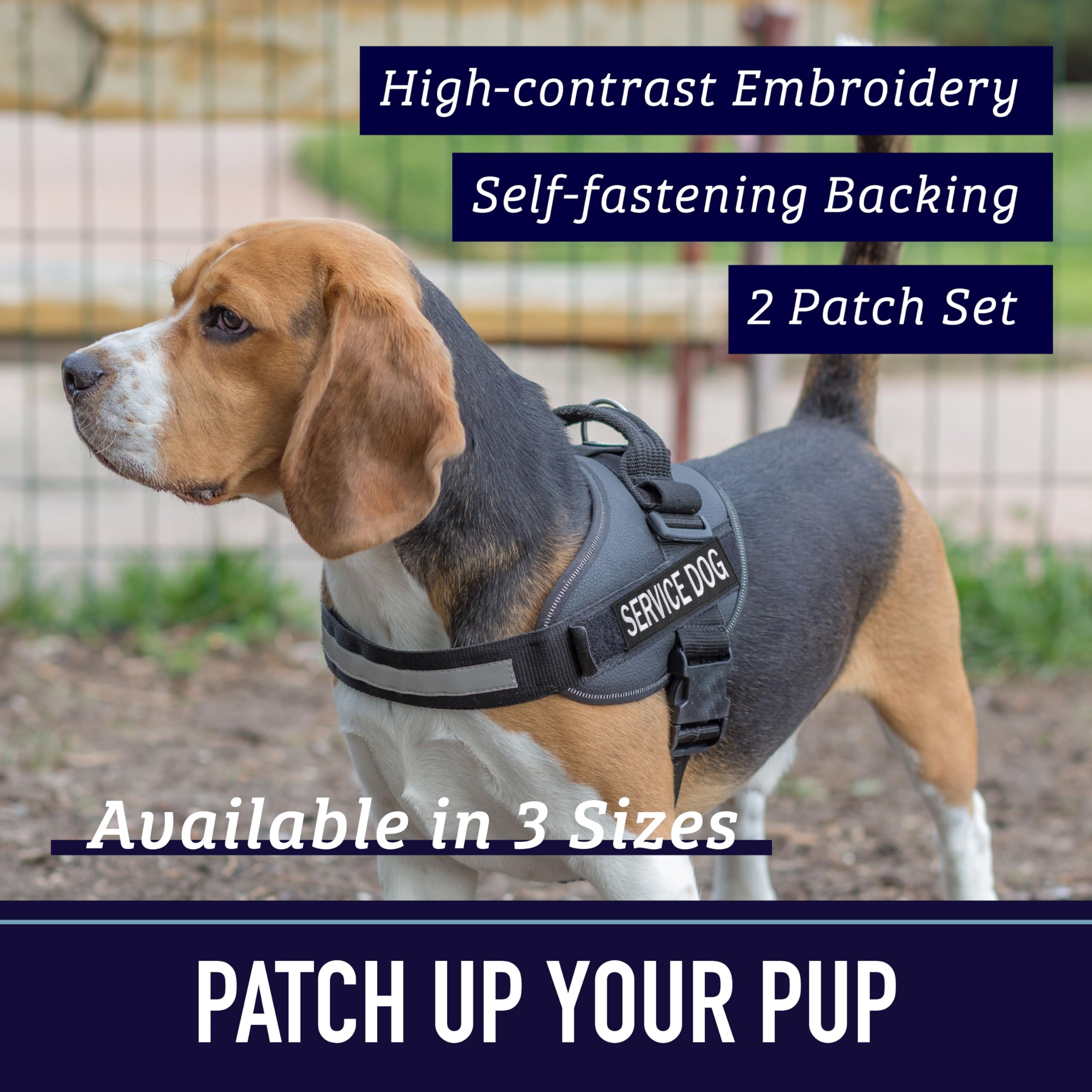Leash Boss Service Dog Patches for Harness | Velcro Patches for Dog Harness or Vest | Do Not Pet Patch, Dog in Training, Service