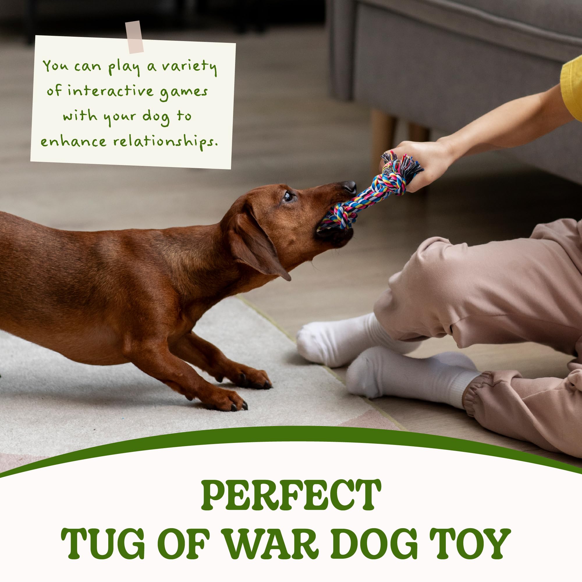 2 Pack Dog Rope Toy For Small Dogs, Puppy Teething Toys, Durable Cotton Puppy Chew Toys For Teething, Small Dog Toys For Aggress