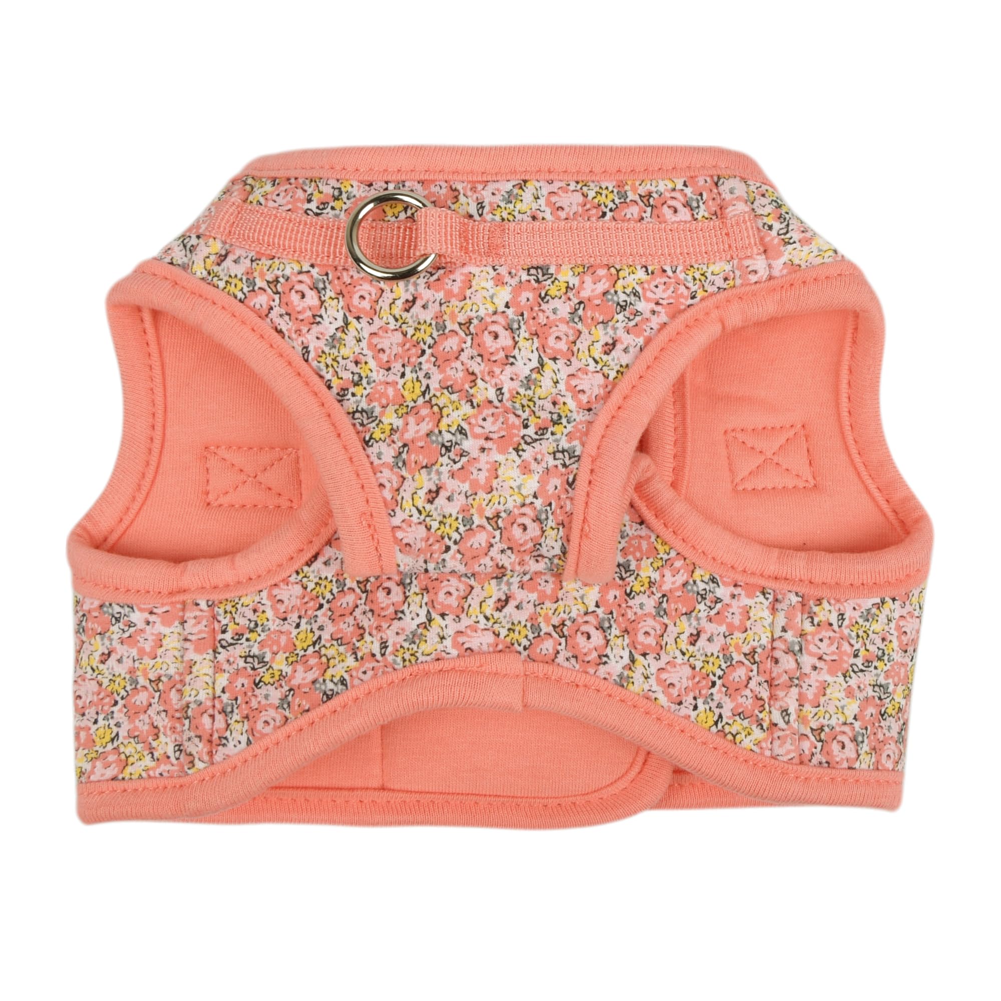 Puppia Kealoha Dog Vest Harness B (Step-In) Fashionable Flower Pattern Spring Summer Harness For Small And Medium Dogs, Pink, Me