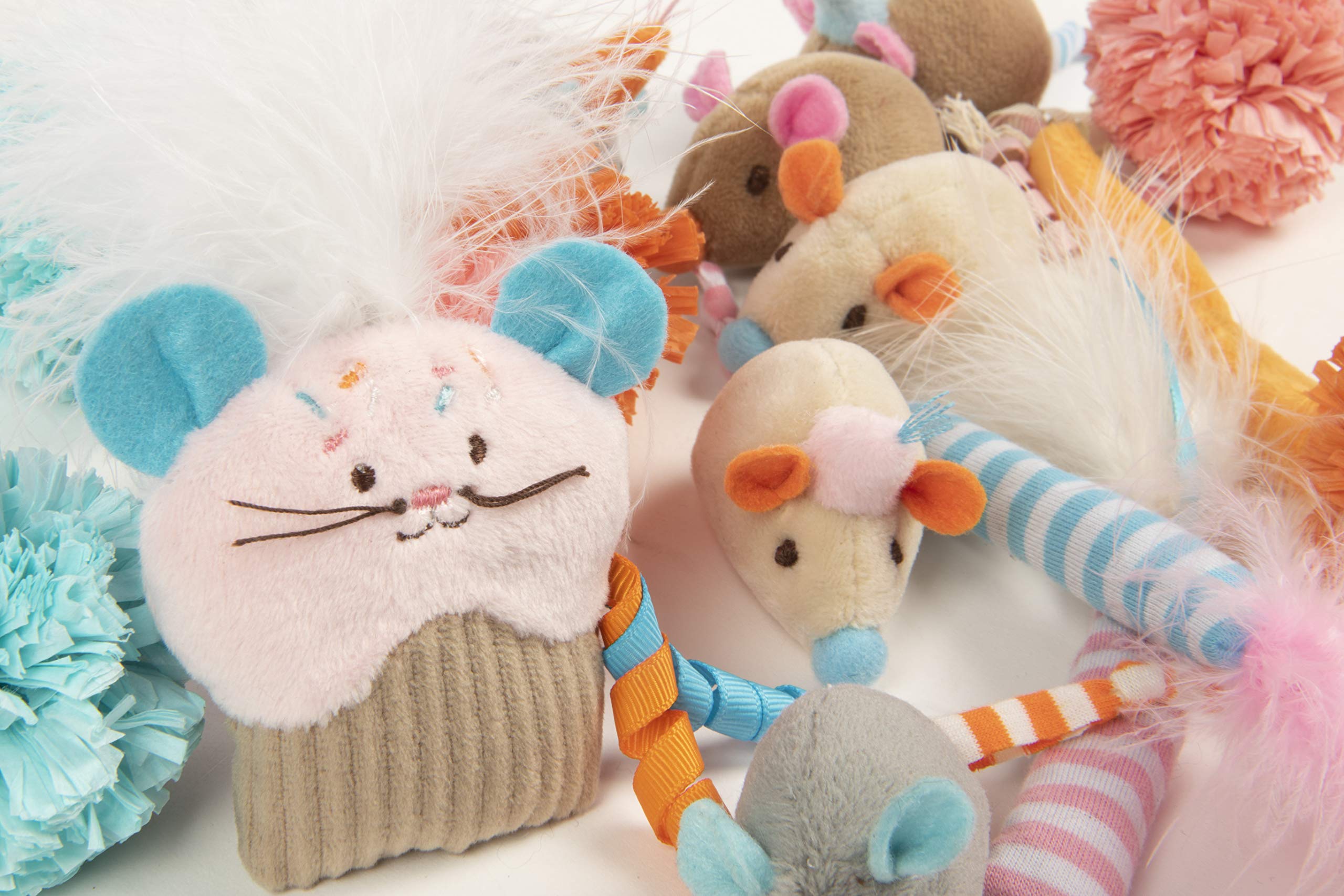 Smartykat (16 Set Bundle Birthday Bash Variety Pack Catnip Cat Toys - Multi Color, Set Of 16