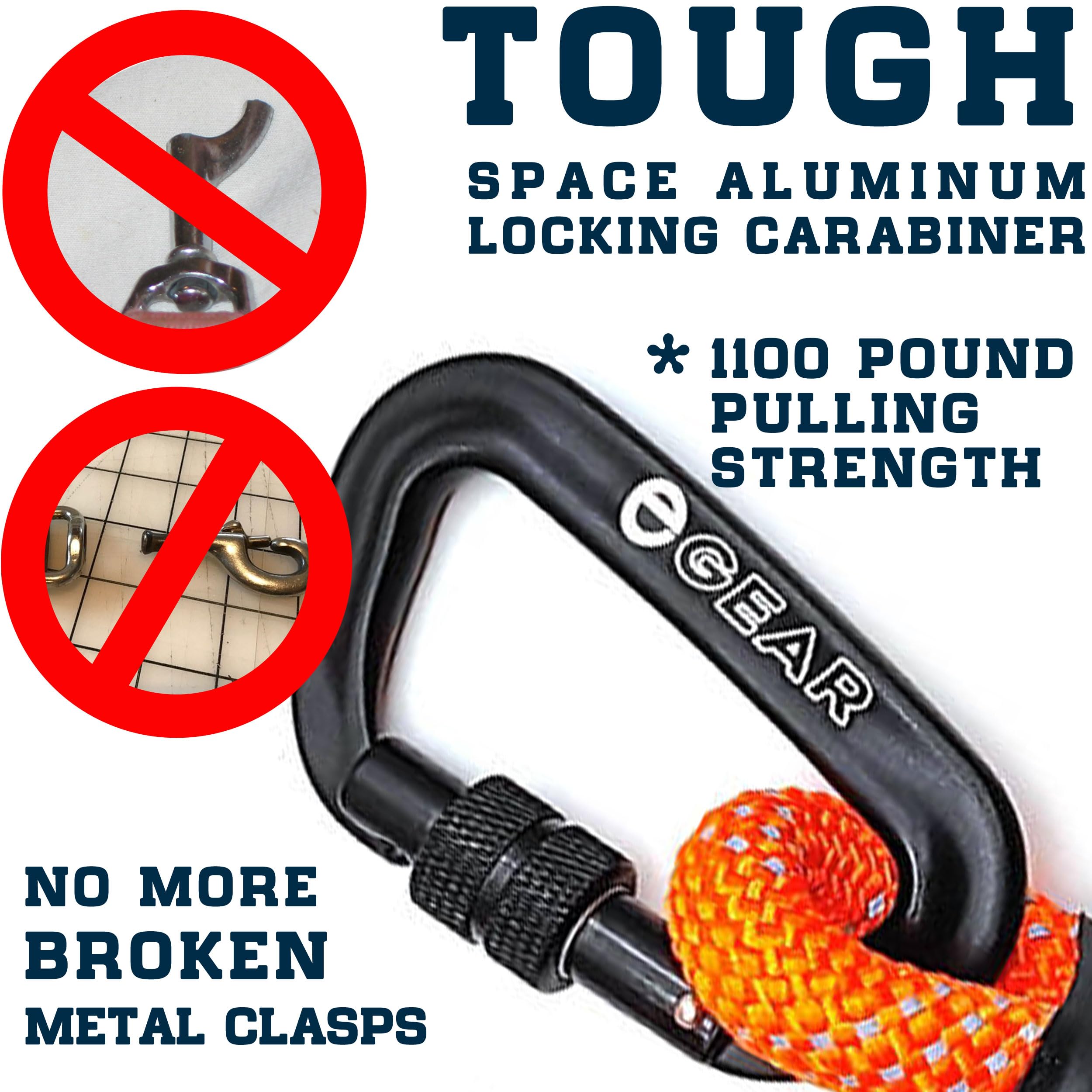 Double-Handle Rope Dog Leash With Locking Carabiner ?Reflective Traffic Leash For Large, Medium, And Small Dogs ?Heavy-Duty And Comfortable For Walking, Training, And Hiking (6 Feet)