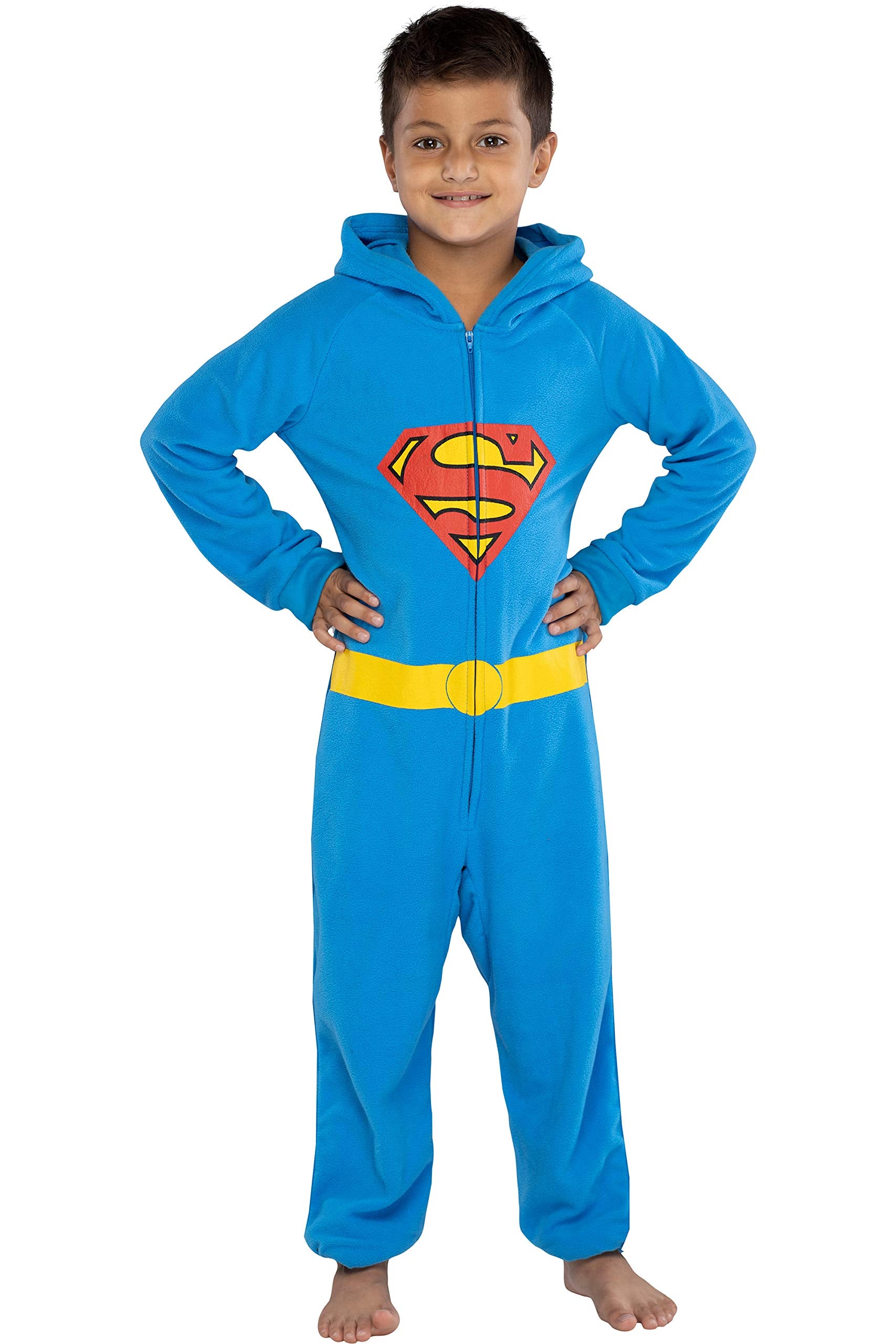 DC Comics Justice League Superhero Matching Family Pajamas Union Suit (Boys, Superman, L/XL)