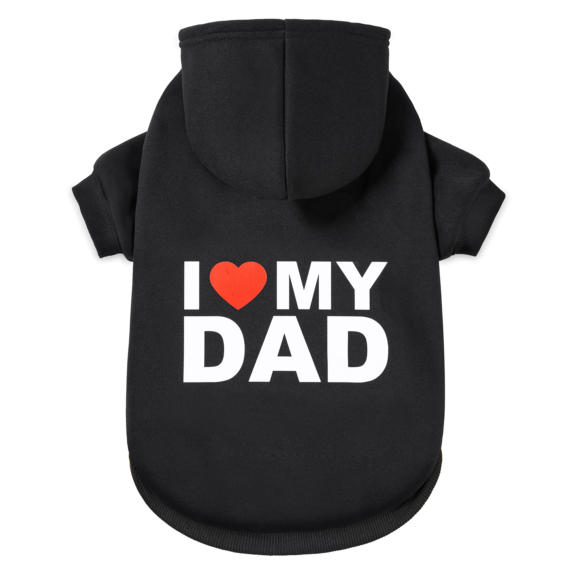 Greenjoy Dog Sweater Dog Hoodie Cold Weather Dog Coat Hooded Sweatshirt For Puppies,Cats, Small Medium Large Dogs (Small, Black 