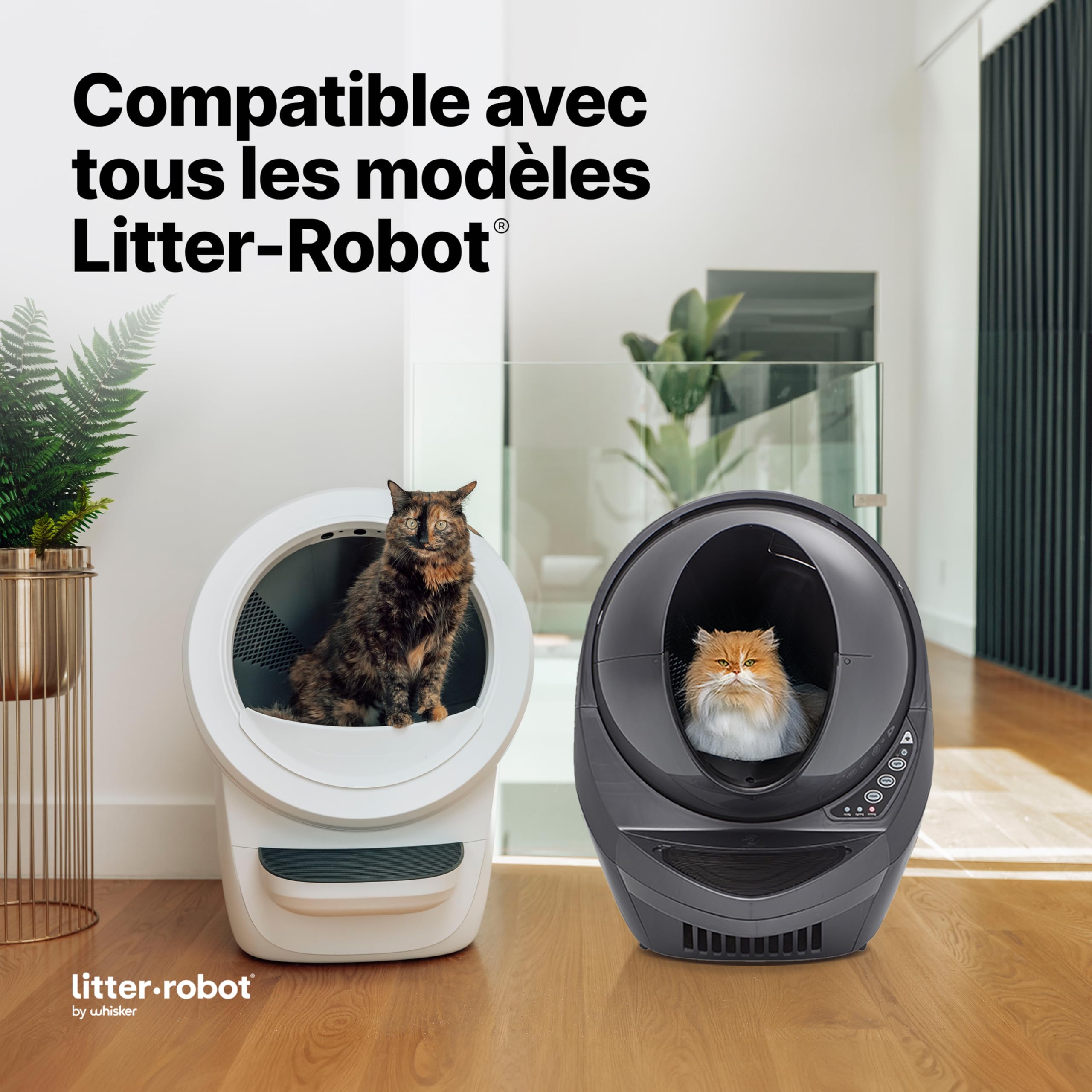 Litter-Robot Waste Drawer Liners By Whisker, 50 Pack - Litter Box Liners, Custom Fit For Litter-Robot, 9-11 Gallons Of Capacity,