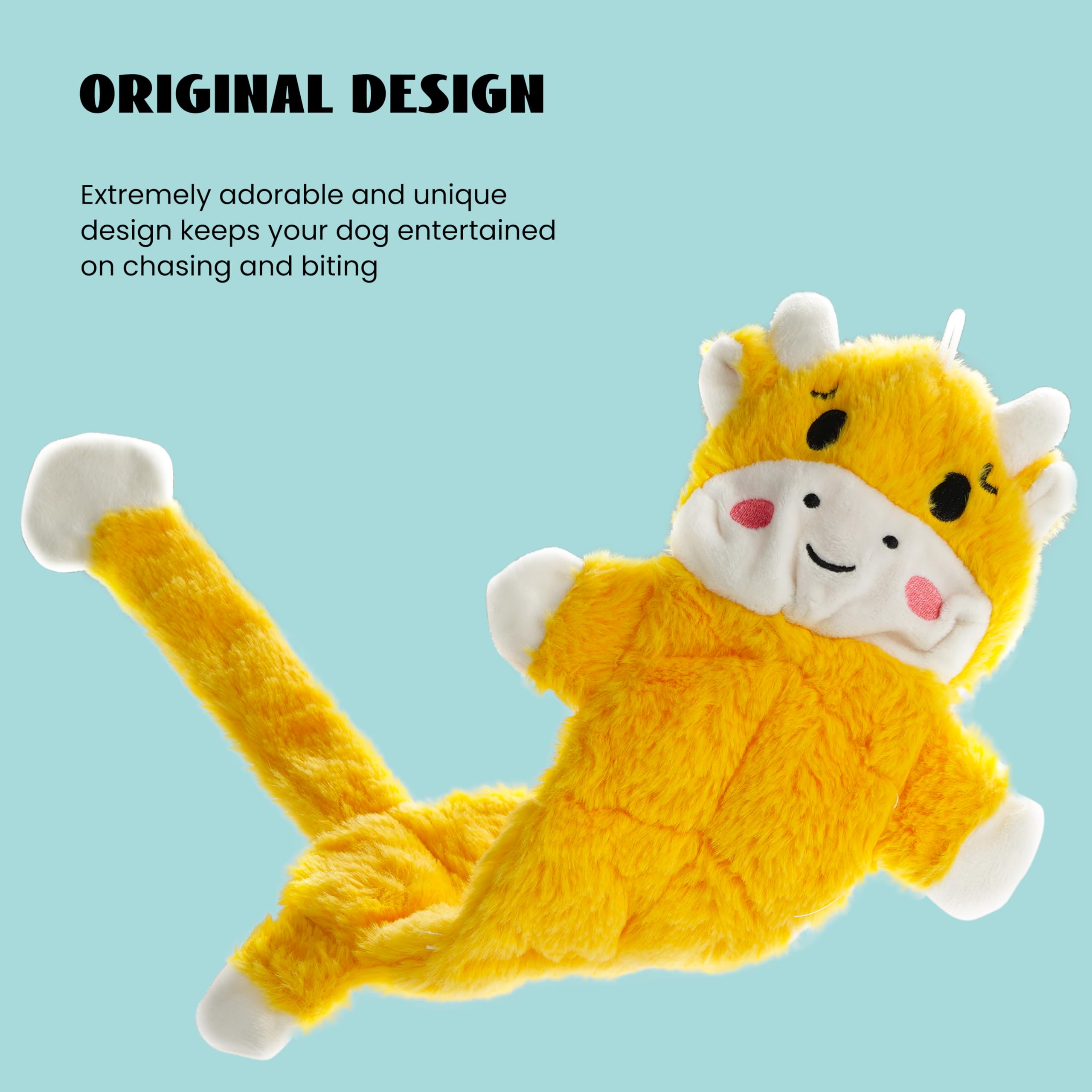 Nocciola 5 PCS No Stuffing Crinkle Dog Squeaky Toys - Durable Dog Toys for Tug of War, Small Puppy Toys to Keep Them Busy, Tough