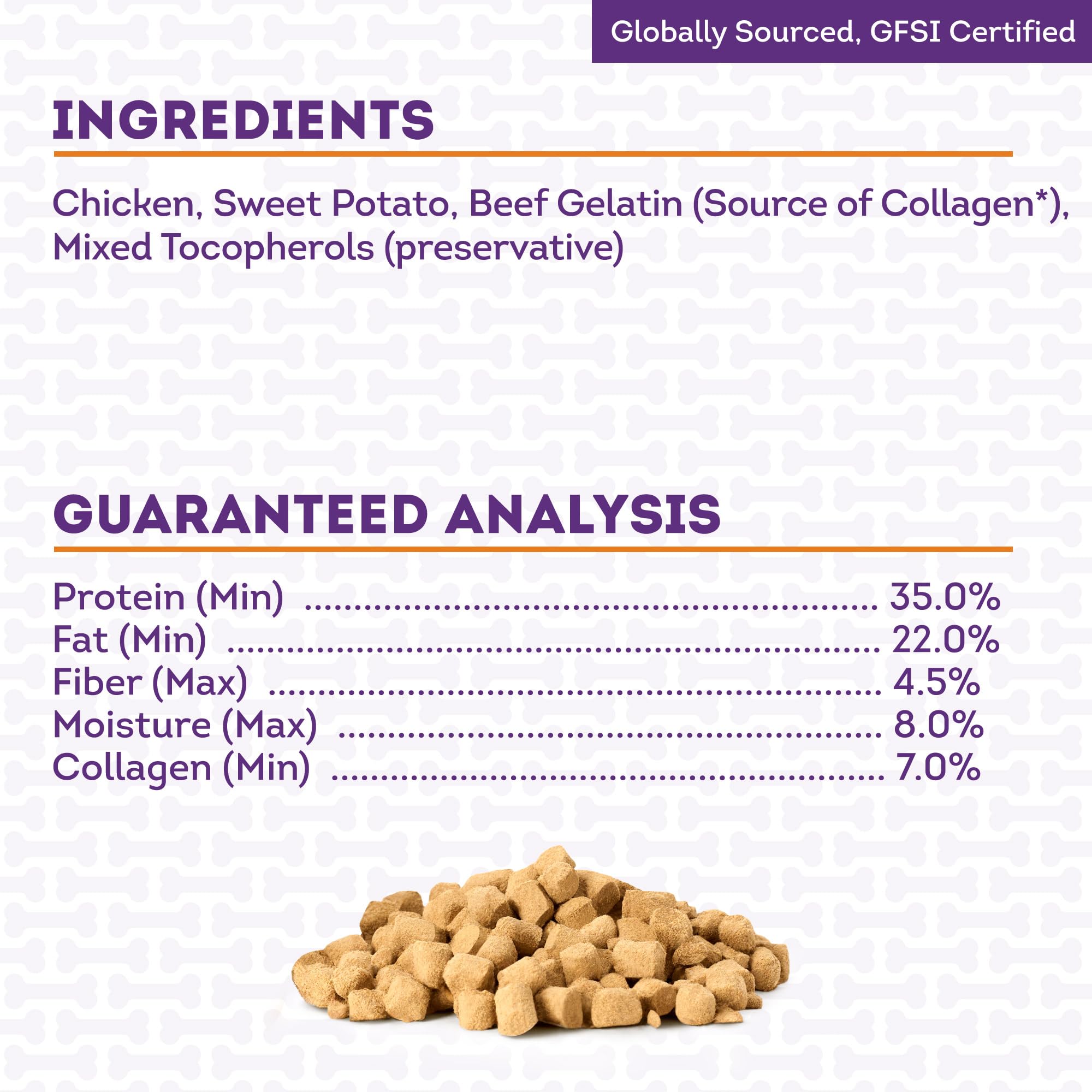 Treatly Freeze Dried Chicken & Sweet Potato w/Collagen Dog Treats - 3oz/1 Pack