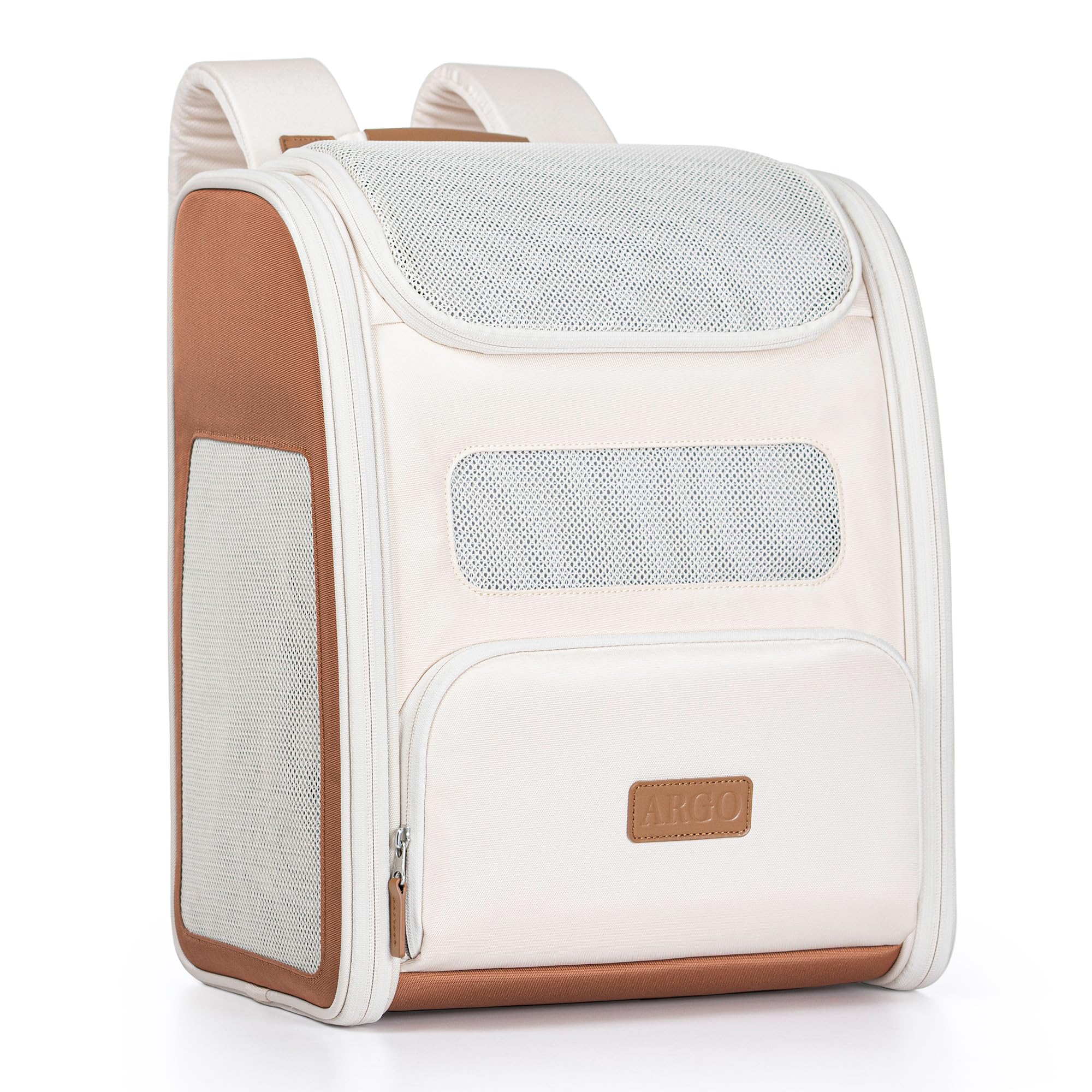 Travelers Choice Argo Tails of The Trail Pet Backpack Carrier, Tan
