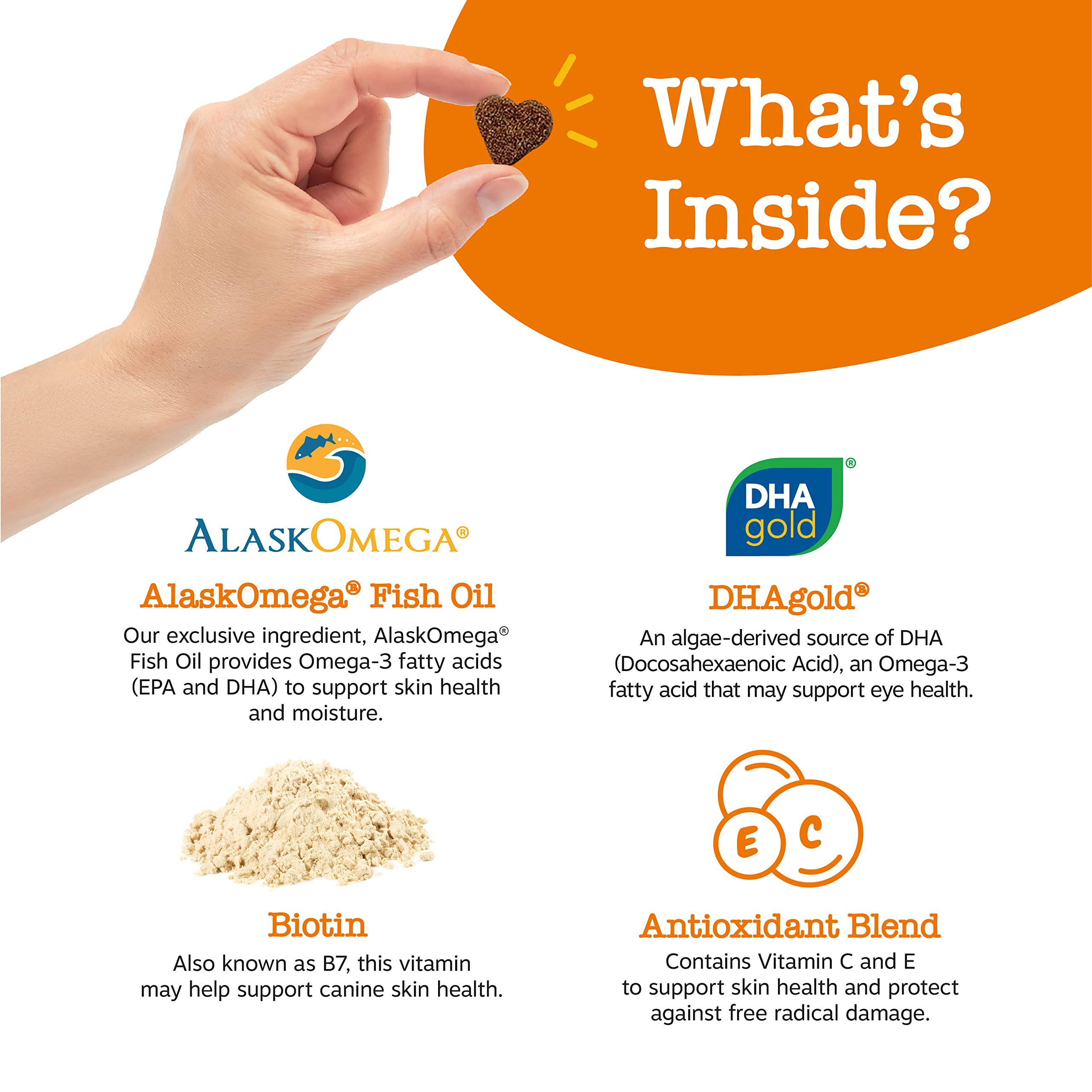 Zesty Paws Omega 3 Alaskan Fish Oil Chew Treats for Dogs - with AlaskOmega for EPA & DHA Fatty Acids - Hip & Joint Support + Ski