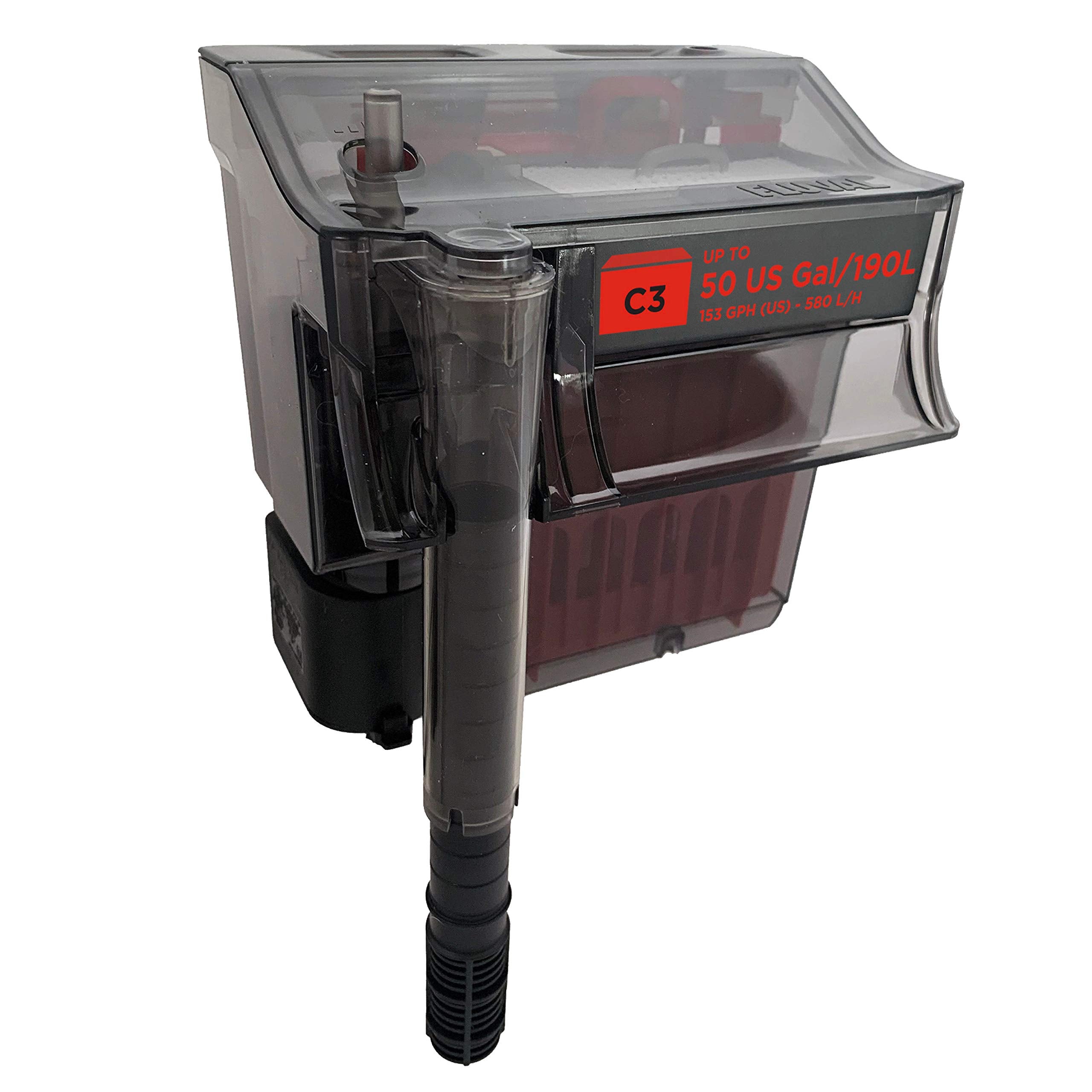 Fluval C3 Power Filter, Fish Tank Filter For Aquariums Up To 50 Gal.