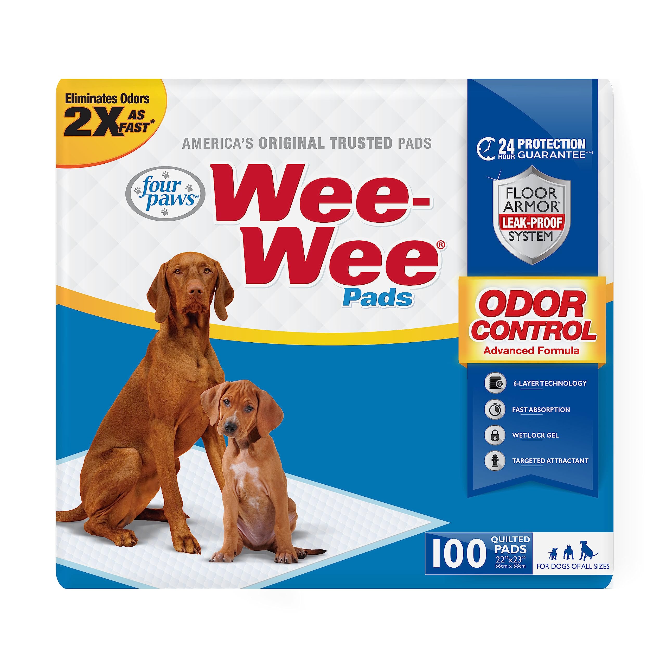 Fp 100Pk Anti Odor Wee Wee Pads