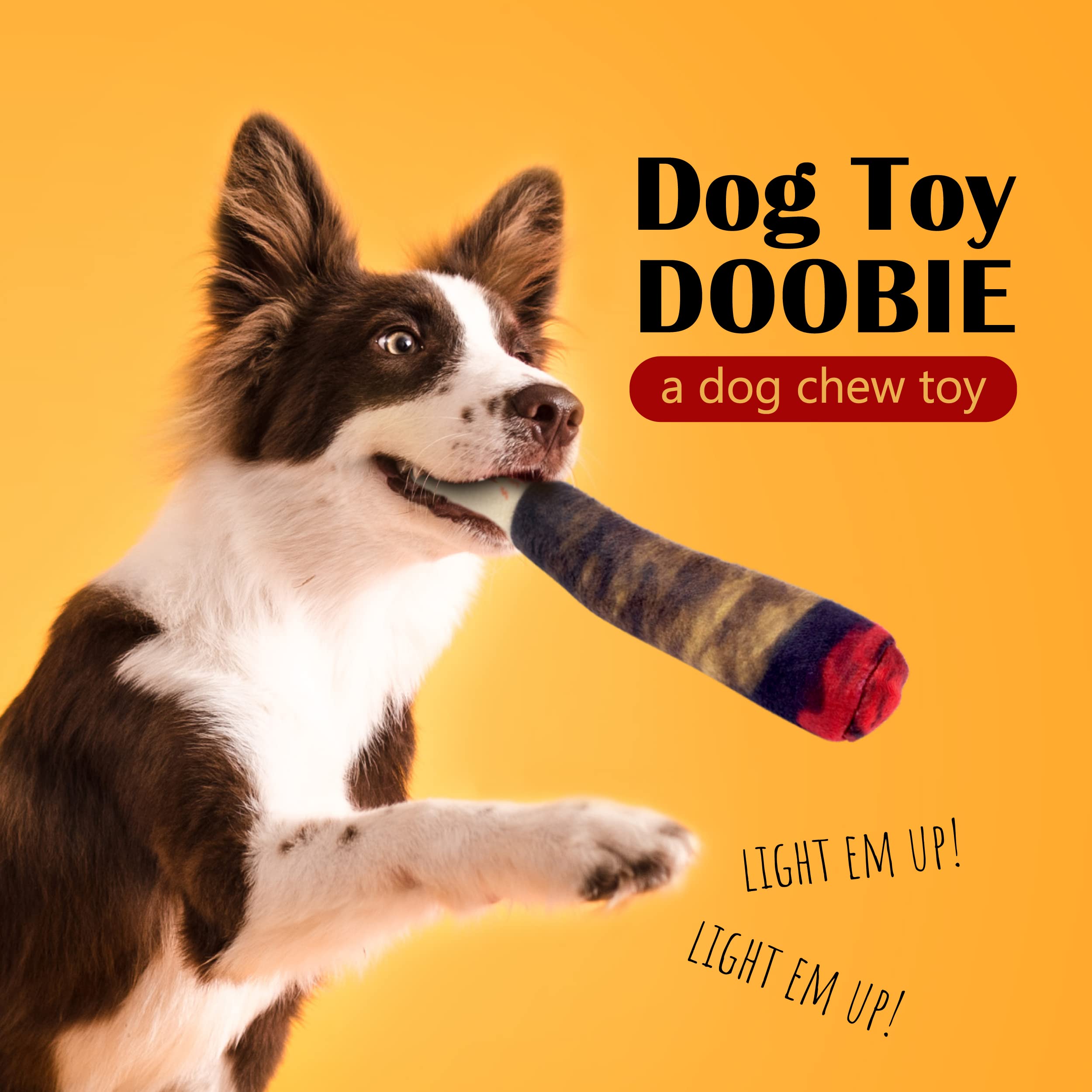 Dog Toy Doobie | Funny Dog Toy | Cool Dog Toys | Gifts For Dogs | Funny Squeaky Dog Toys | Novelty Dog Toys | Dog Birthday Gift