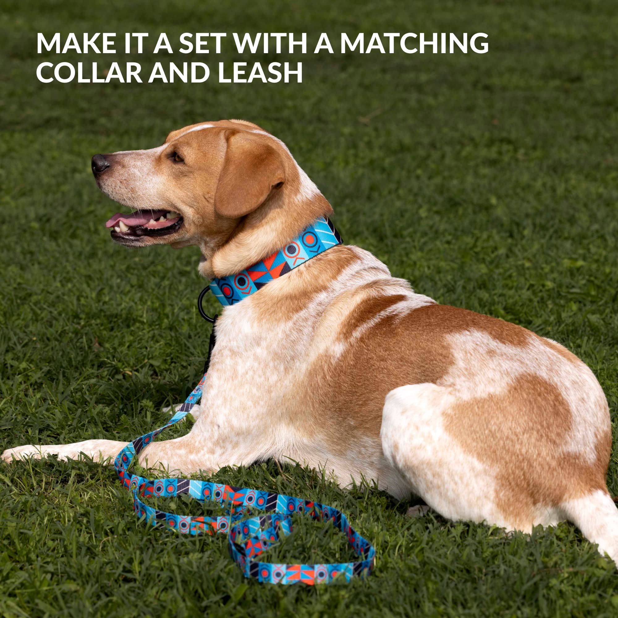 Collardirect Dog Muzzle - Updated Design Adjustable Soft Breathable Tribal Nylon Dog Mouth Guard Cover For Small, Medium And Lar