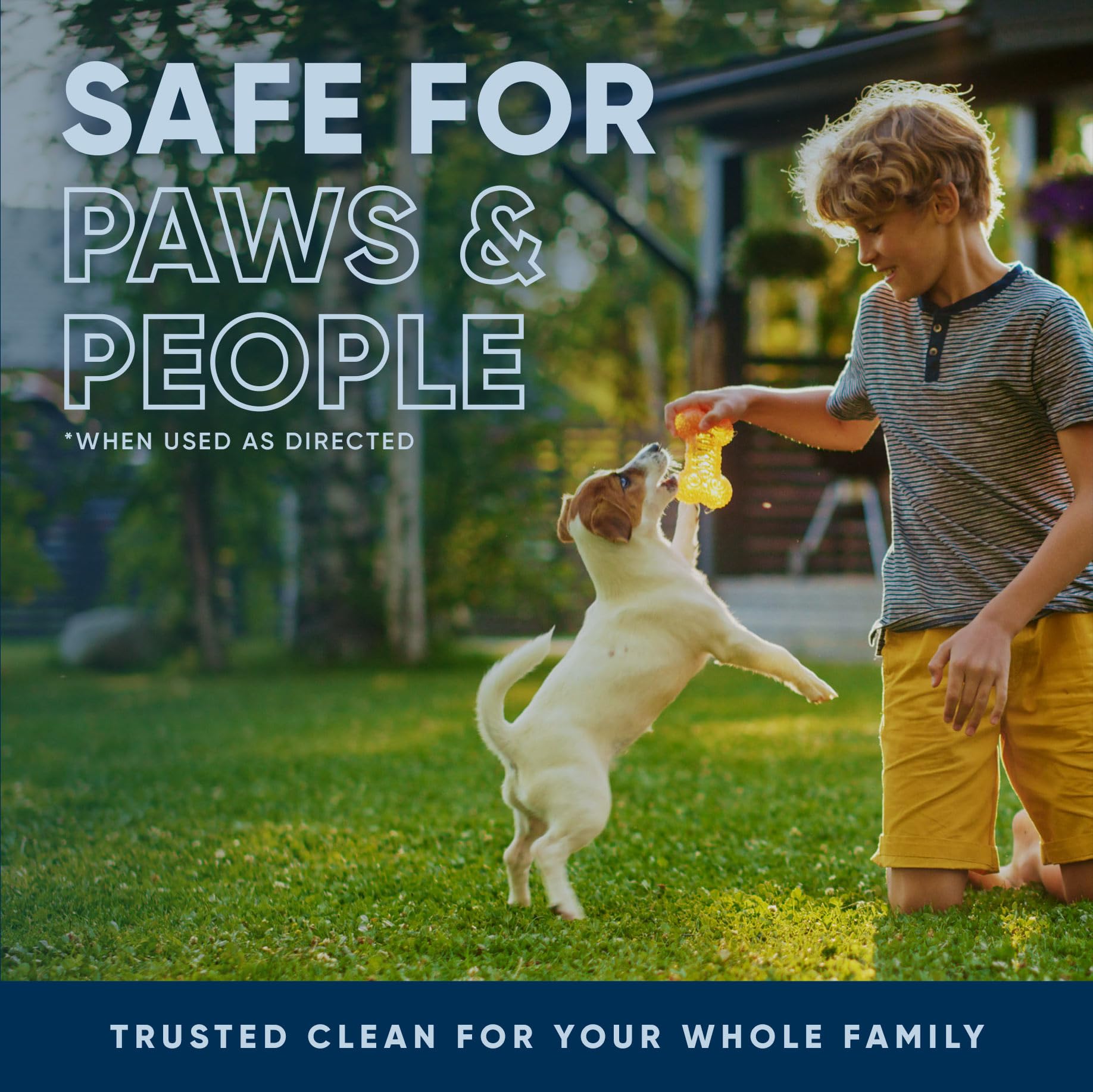 Eco Strong Outdoor Odor Eliminator - Powerful Pet Urine Enzyme Cleaner, 128 OZ, White, Ideal for Yards, Turf, Kennels, Patios, Decks