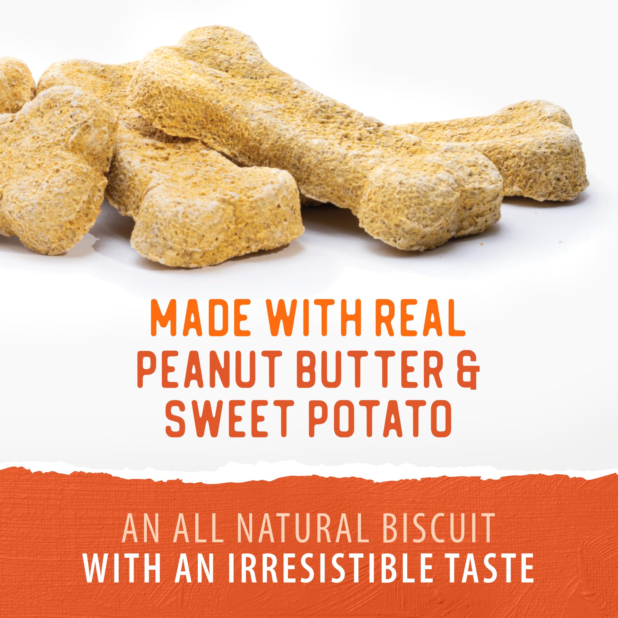 Caledon Farms The Dodo Crunchy Biscuits - Sweet Potato with Peanut Butter 19.5oz, Dog Treats