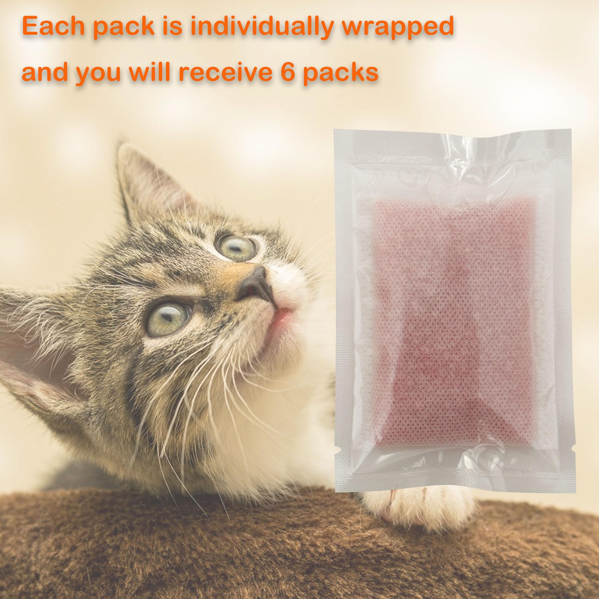 6 Pack Odor Removing Refills For Whisker Odortrap Pod, Eliminates Litter Box Odors, Compatible With Litter-Robot And Traditional