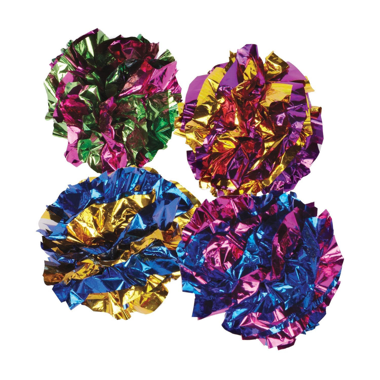 Zanies Giant Mylar Balls Cat Toys, 16-Piece Canisters