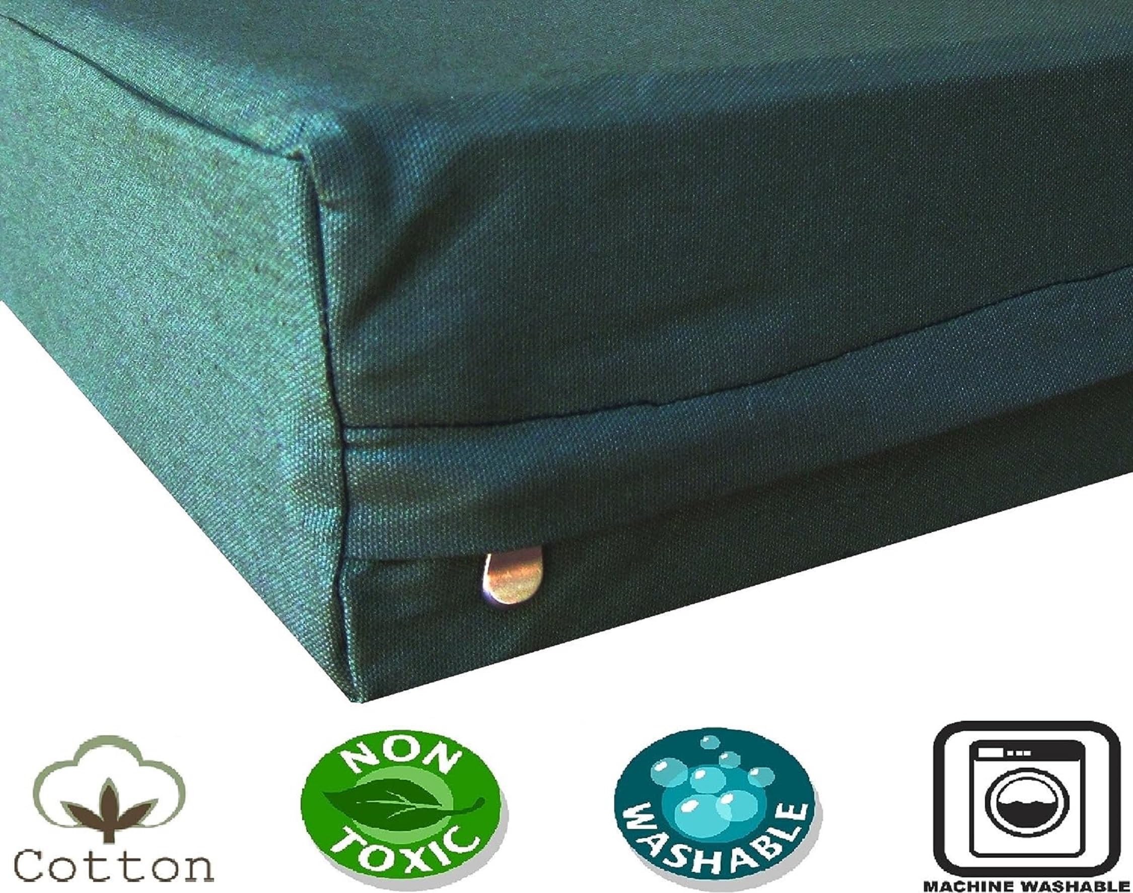 Dogbed4Less Orthopedic Gel Infused Memory Foam Dog Bed, Waterproof Liner With Durable Canvas Cover, 37X27X4 Inch