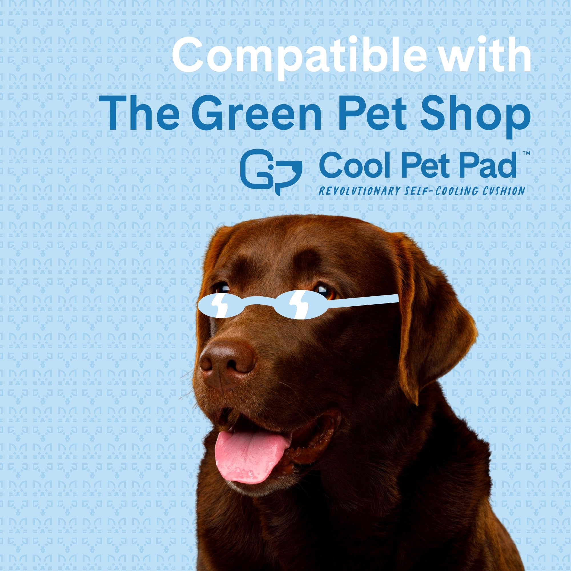 The Green Pet Shop Dog Cooling Mat Cover - Small, Cloud - Protect Your Cool Pet Pad From Dirt & Damage - Machine Washable
