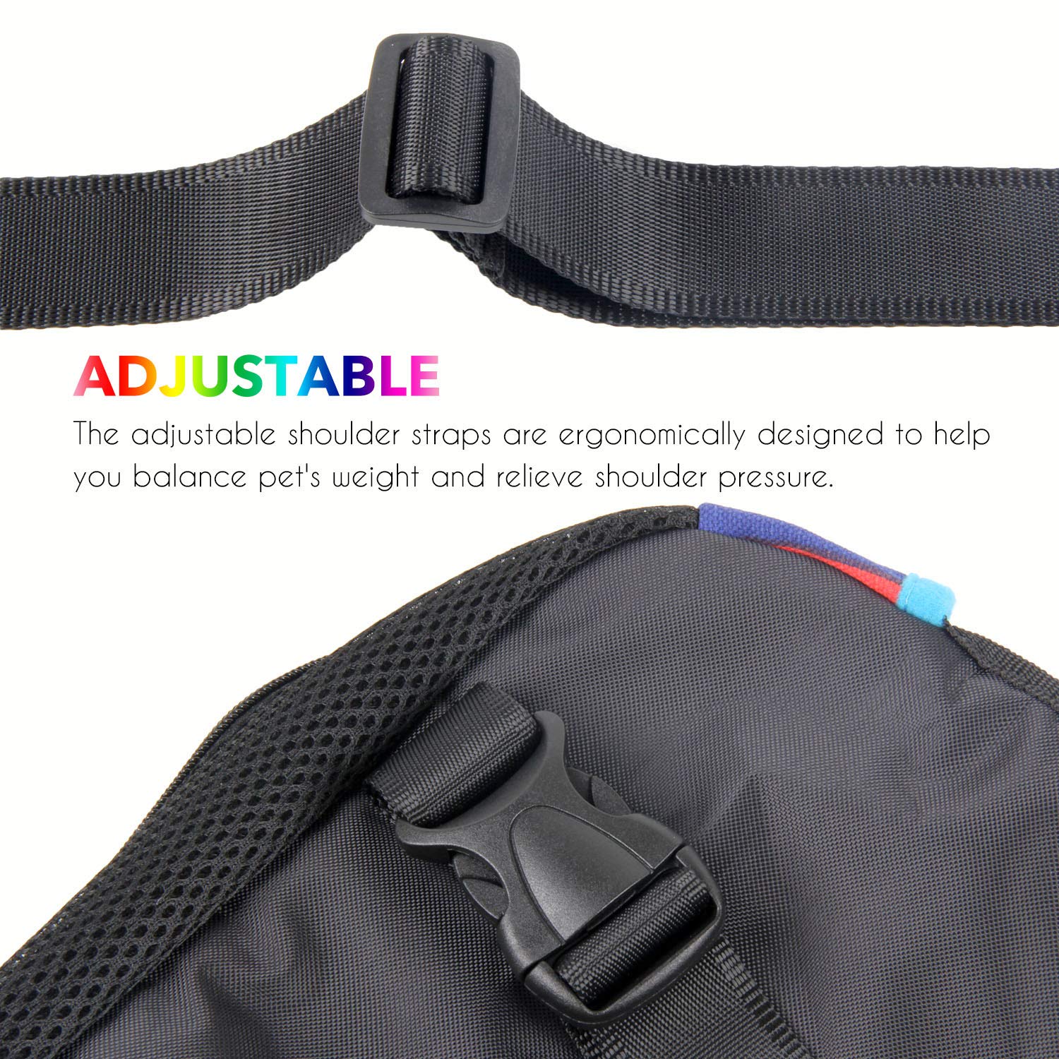 Dog Carrier Legs Out Front Pet Carrier Backpack Adjustable Puppy Cat Small Bag With Shoulder Strap And Sling For Traveling Hikin