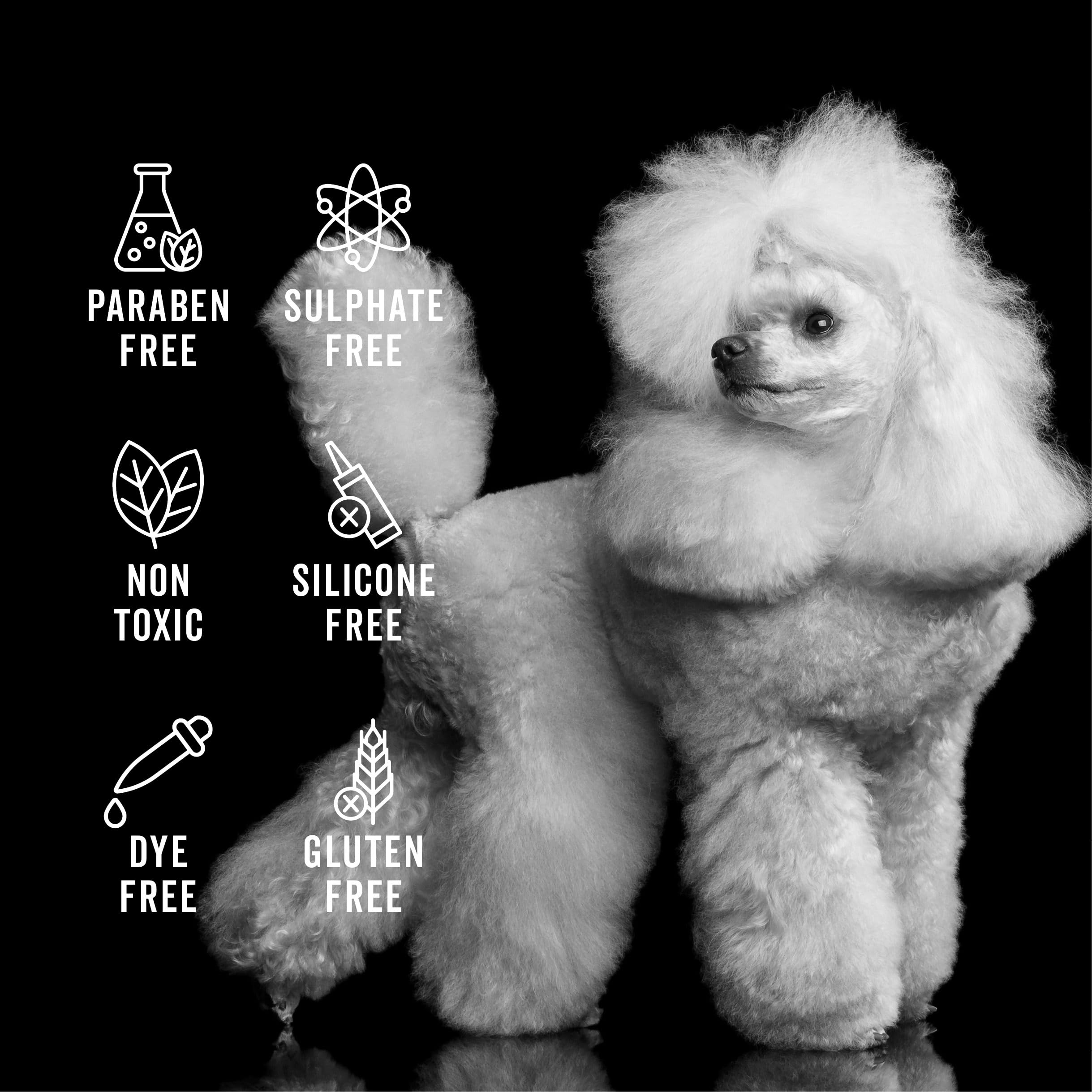 Pride and Groom The Non Shedder | Dog Grooming Shampoo For Doodles and Dogs that Do Not Shed | Tearless All Natural Body Wash wi
