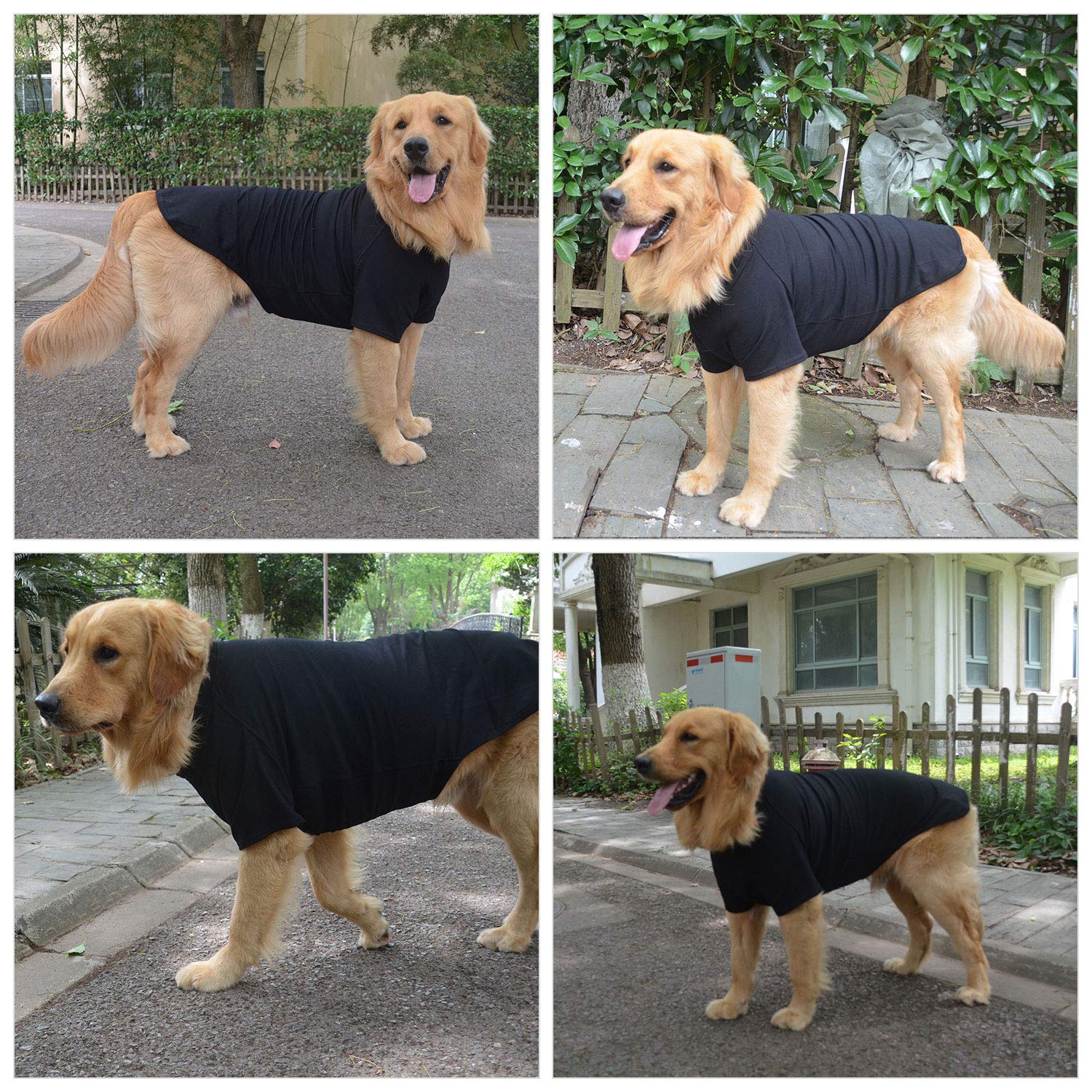 Lovelonglong 2019 Pet Clothing Dog Costumes Basic Blank T-Shirt Tee Shirts For Small Dogs Black L