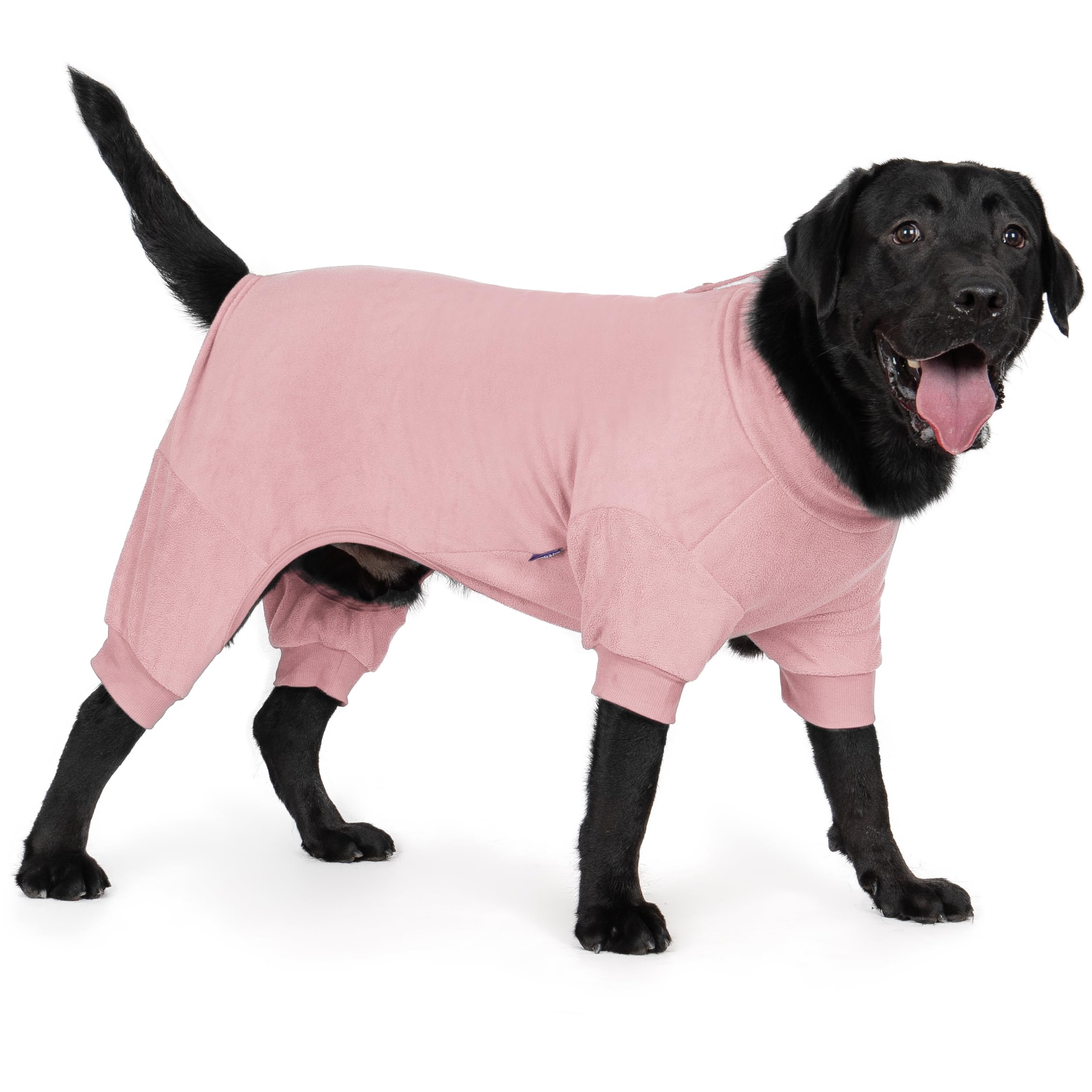 Cyeollo Dog Pajamas Turtleneck Thermal Dog Pjs Fleece Stretchy Jumpsuit Warm Dog Clothes Doggie Small To Medium Dog Pajamas Outfits For Cold Winter Color Pink