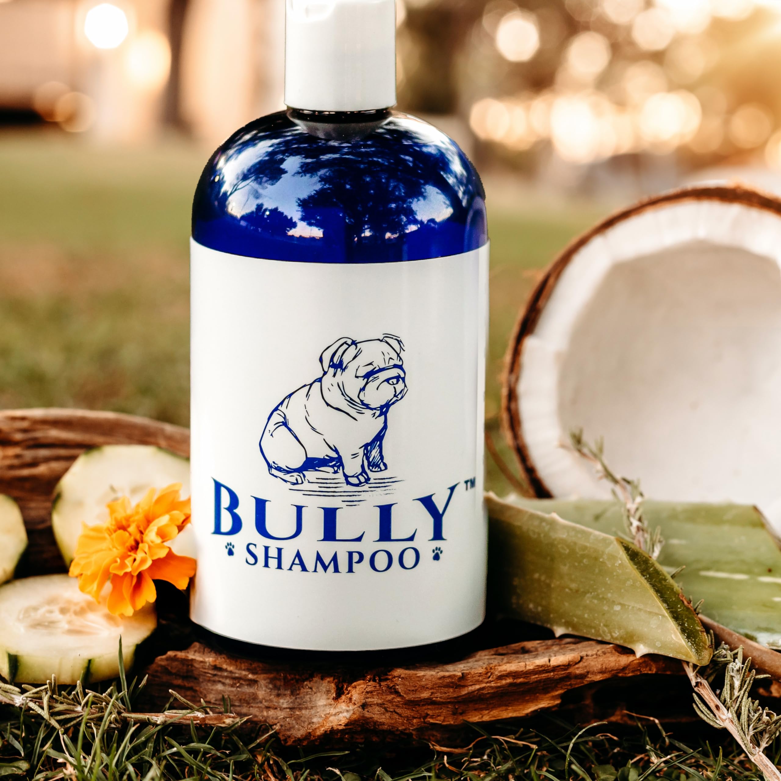 Bully Shampoo - Bulldog Dog Shampoo All Natural Organic Formula Refreshing Botanical Scent. Specifically For Bulldog Breeds And
