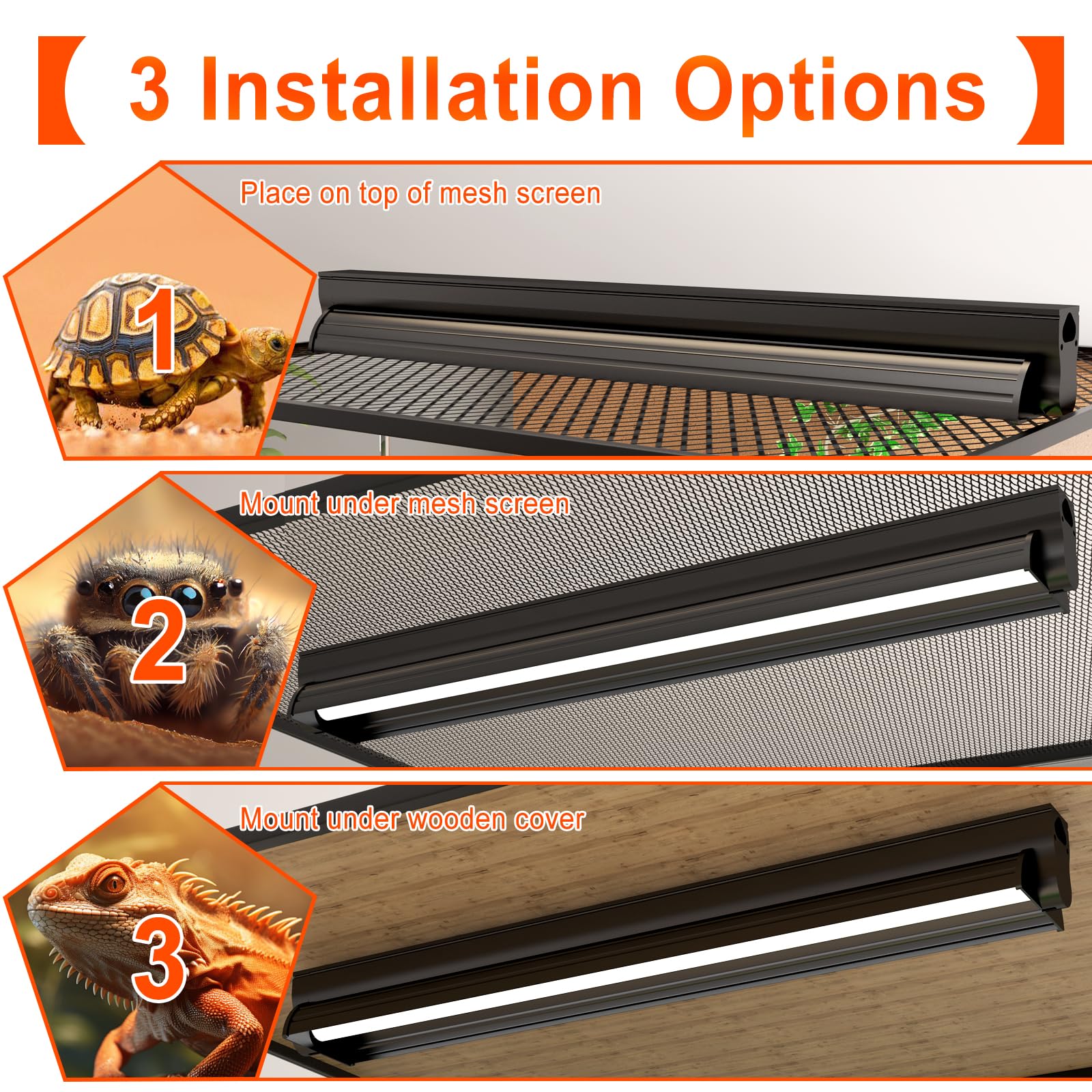 Reptidldb 8W T5 10.0 Uvb Reptile Light Fixture 12'' - High Output Uva Uvb Light For Bearded Dragons, Turtles & Snakes - Compact