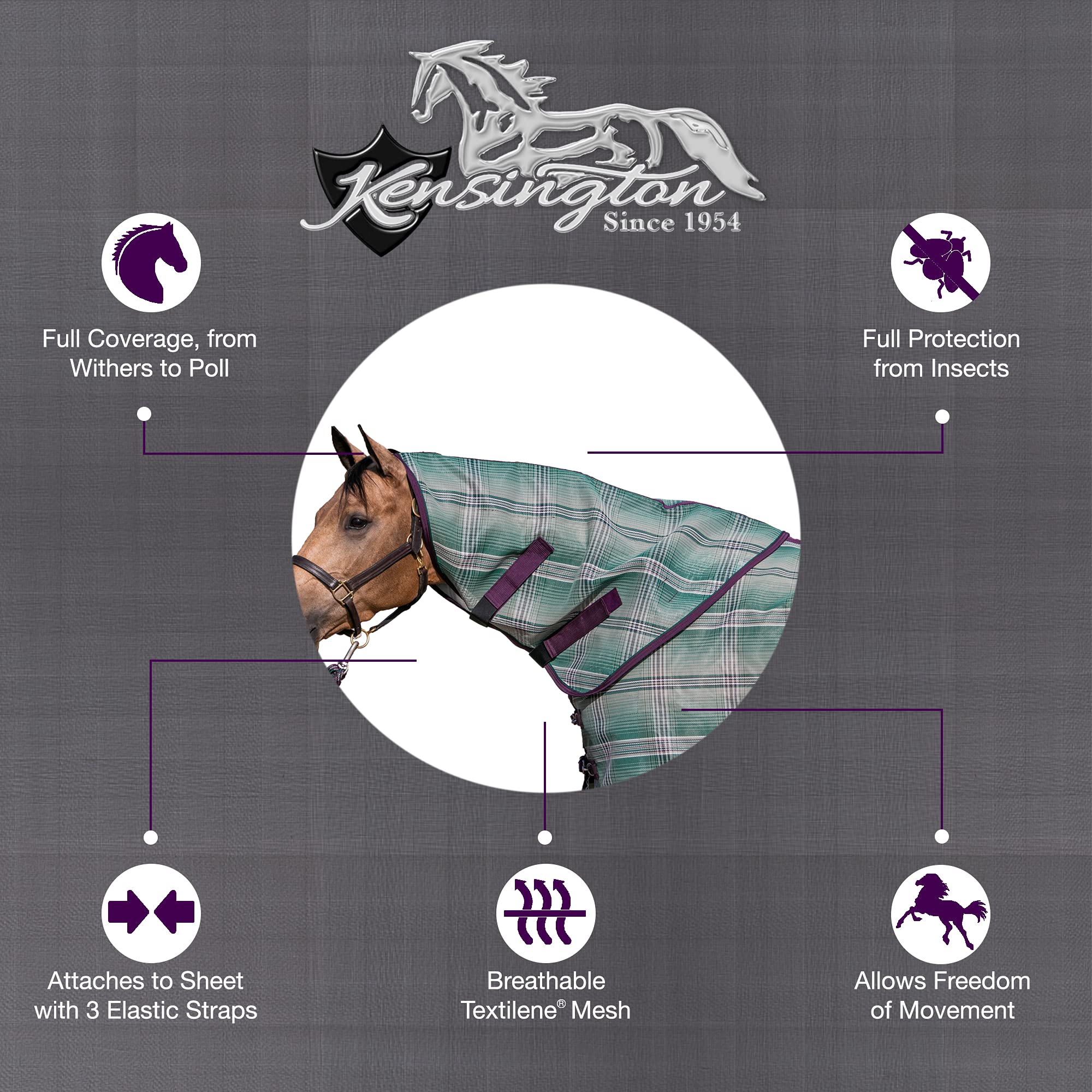 Kensington Textilene Neck Cover L Imperial Jade