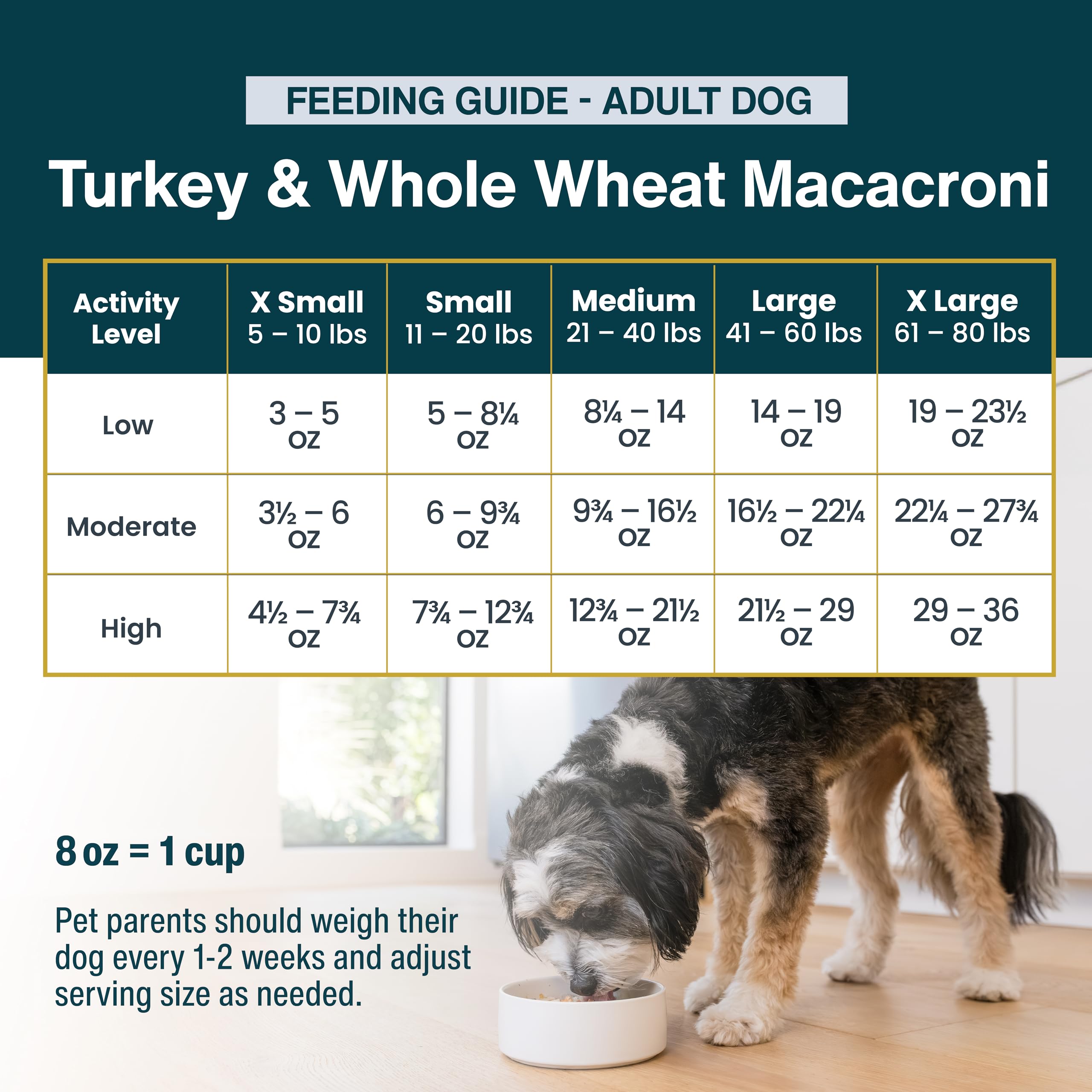 JustFoodForDogs Frozen Fresh Dog Food, Complete Meal or Dog Food Topper, Turkey & Whole Wheat Macaroni Human Grade Dog Food Reci