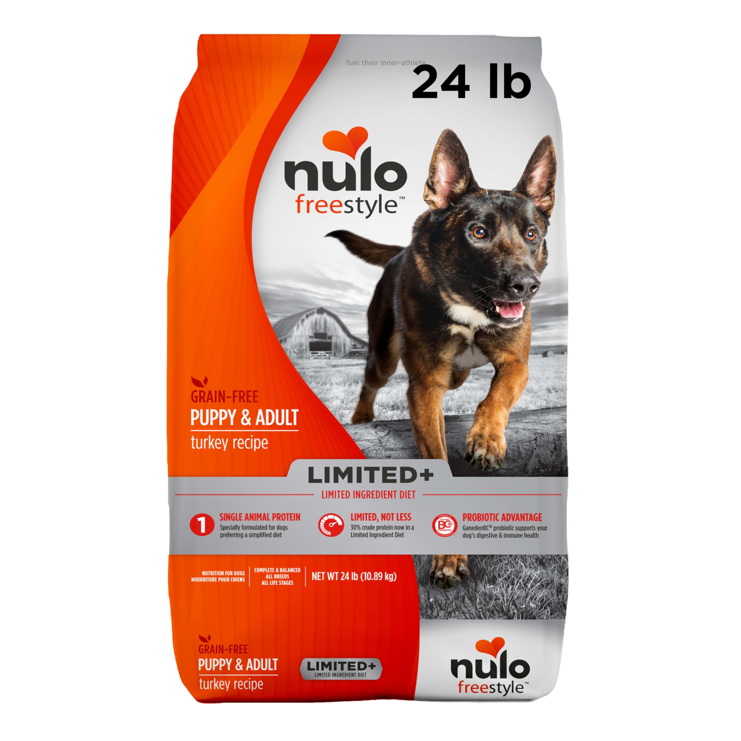 Nulo FreeStyle Limited Ingredient Dog Food, High-Protein Turkey Recipe, Grain-Free Natural Dry Dog Food for Adult Dogs & Puppies