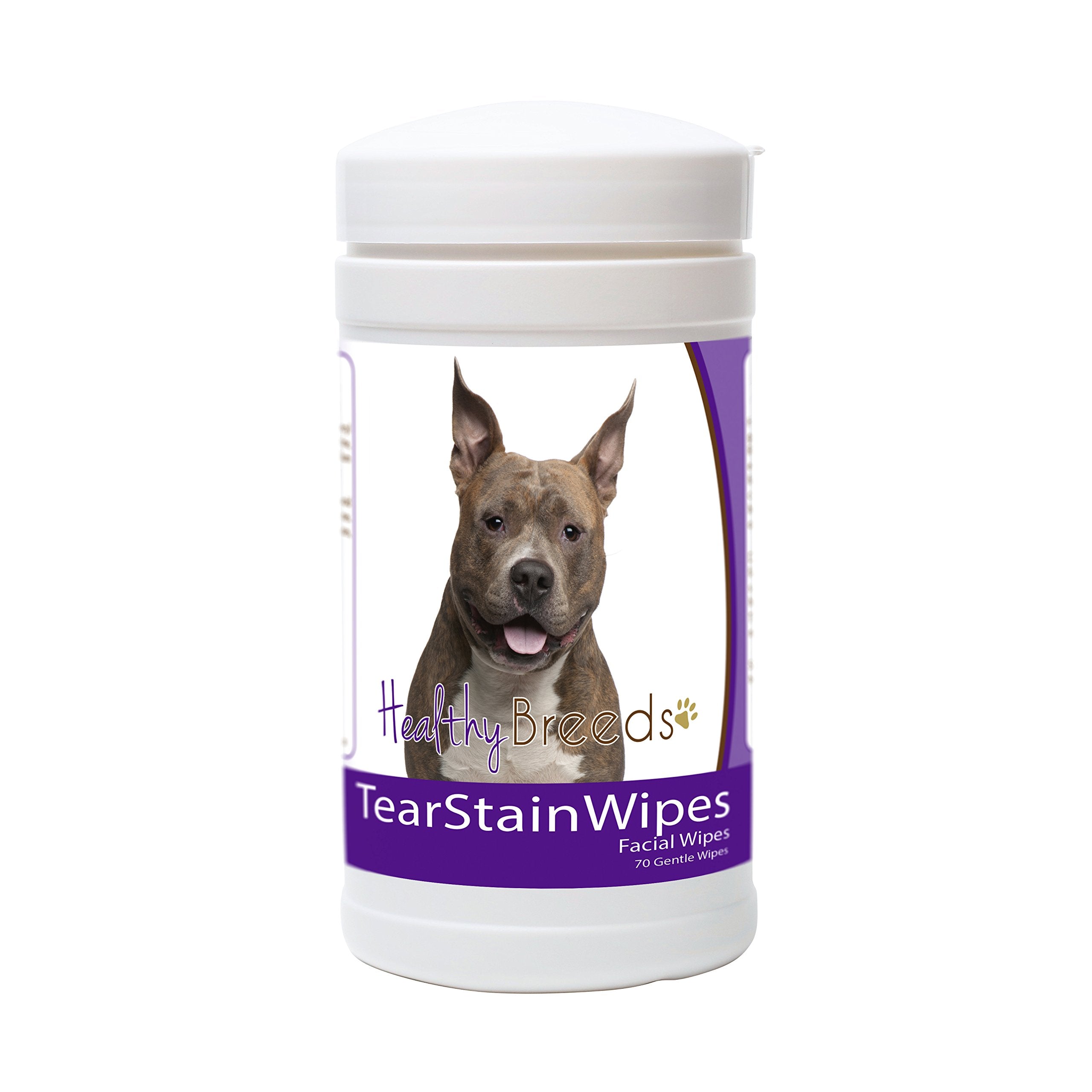 Healthy Breeds American Staffordshire Terrier Tear Stain Wipes 70 Count