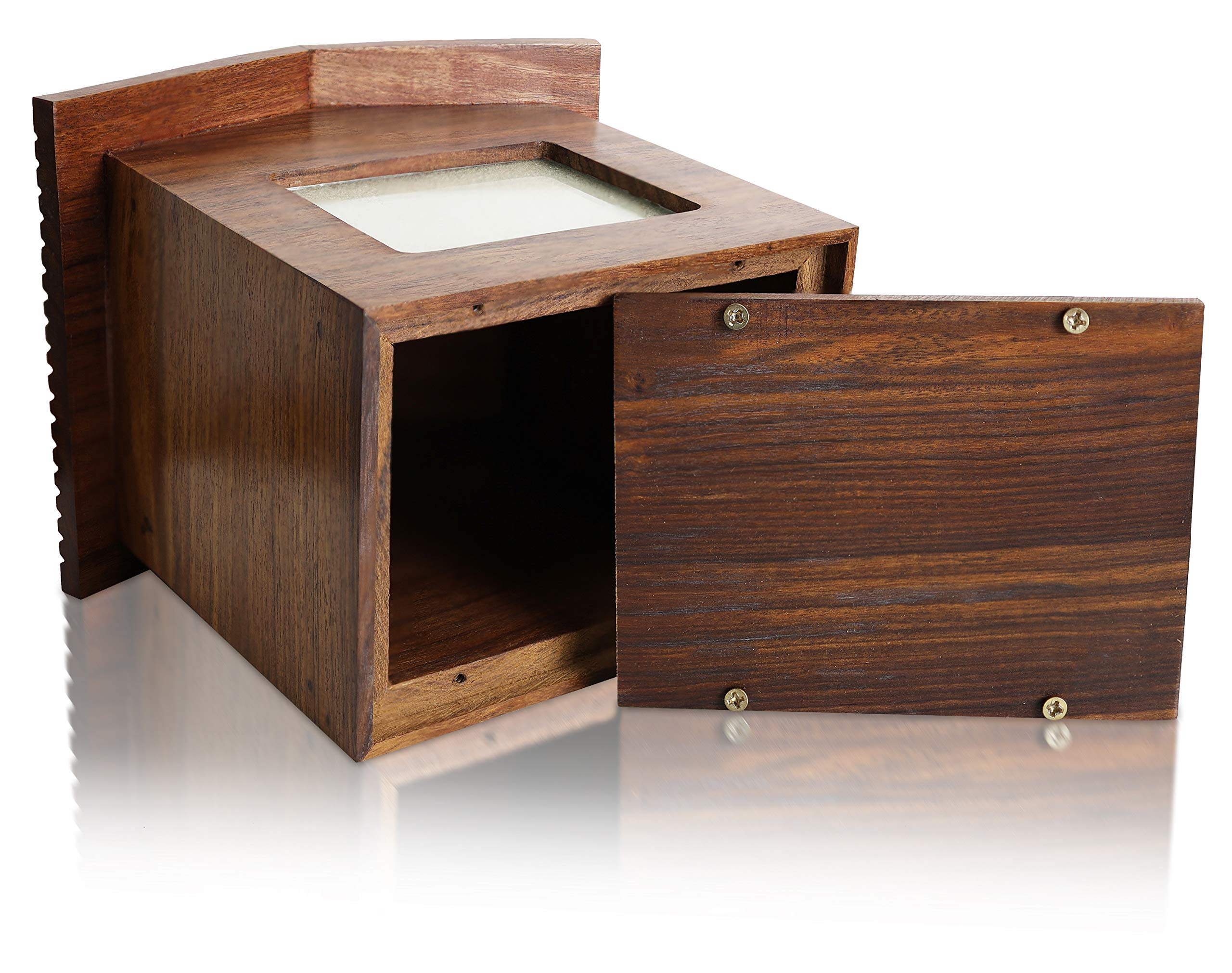 Royal Matter Rosewood Photo Frame Dog House Cremation Pet Urn 6.25' L X 5'W X 5.5' Capacity: 60 Cu. In.