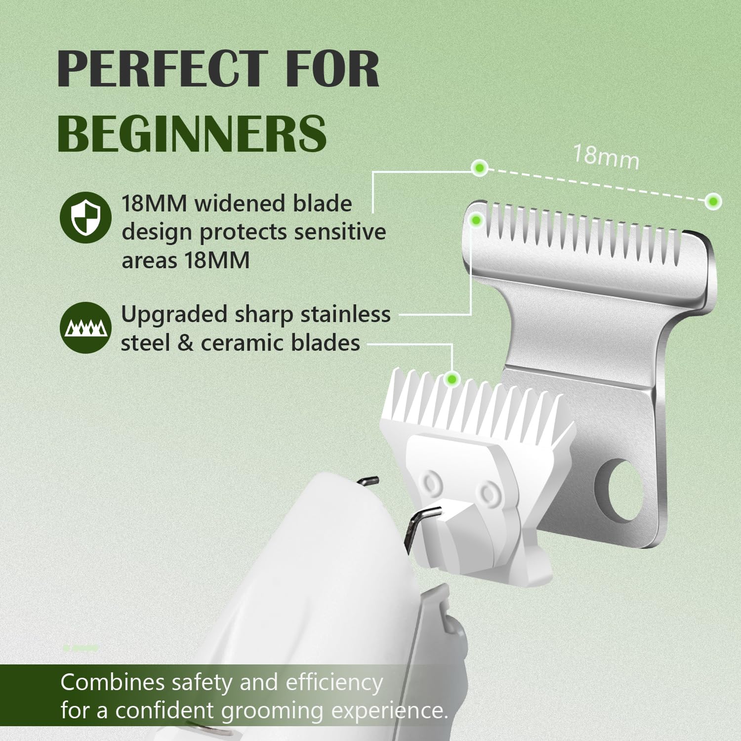 Fuzzyfix Dog Paw Trimmer With Led Light, Low Noise Hair Trimmer For Dogs Type-C Rechargeable Grooming Kit Dog Grooming Clippers