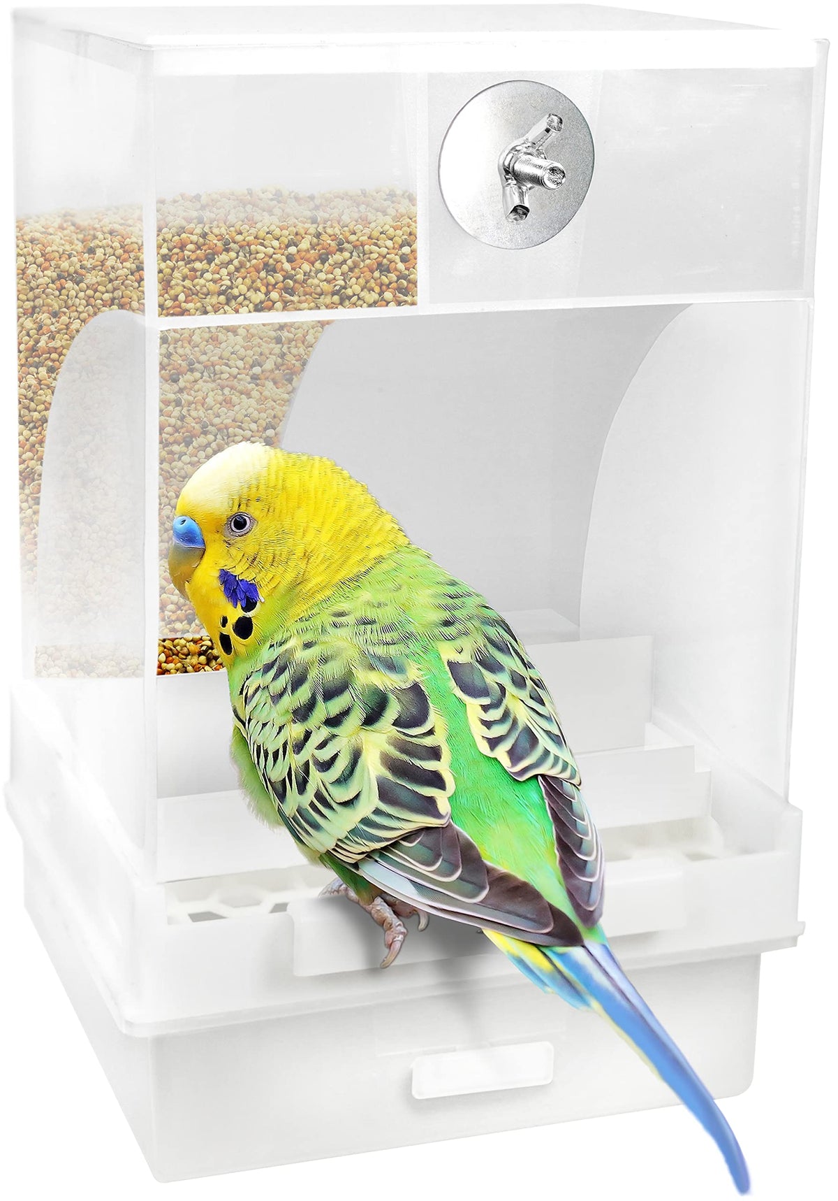 Automatic Bird Feeder,No Mess Bird Feeder, Bird Cage Accessories-Large Capacity Canary Parrot Bird Parrot Seed Food Container (Can Hold A Variety Of Food) By Old Tjikko