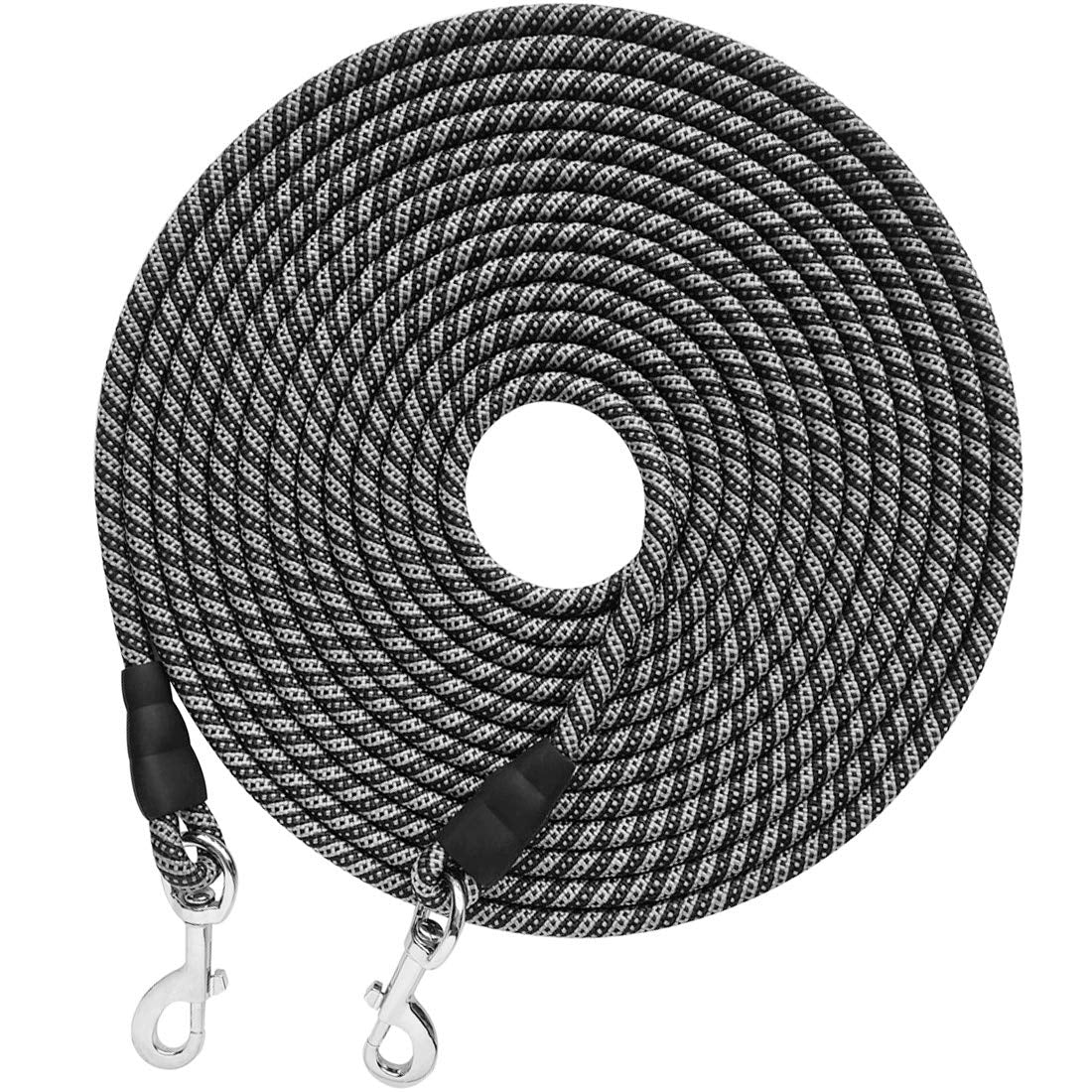 Yucforen Check Cord Dog Tie Out Long Rope Leash For Dog Training 15Ft 20Ft 26Ft 40Ft 60Ft 75Ft Obedience Recall Training Agility Lead For Large Medium Small Dogs Training, Camping, Playing, Backyard