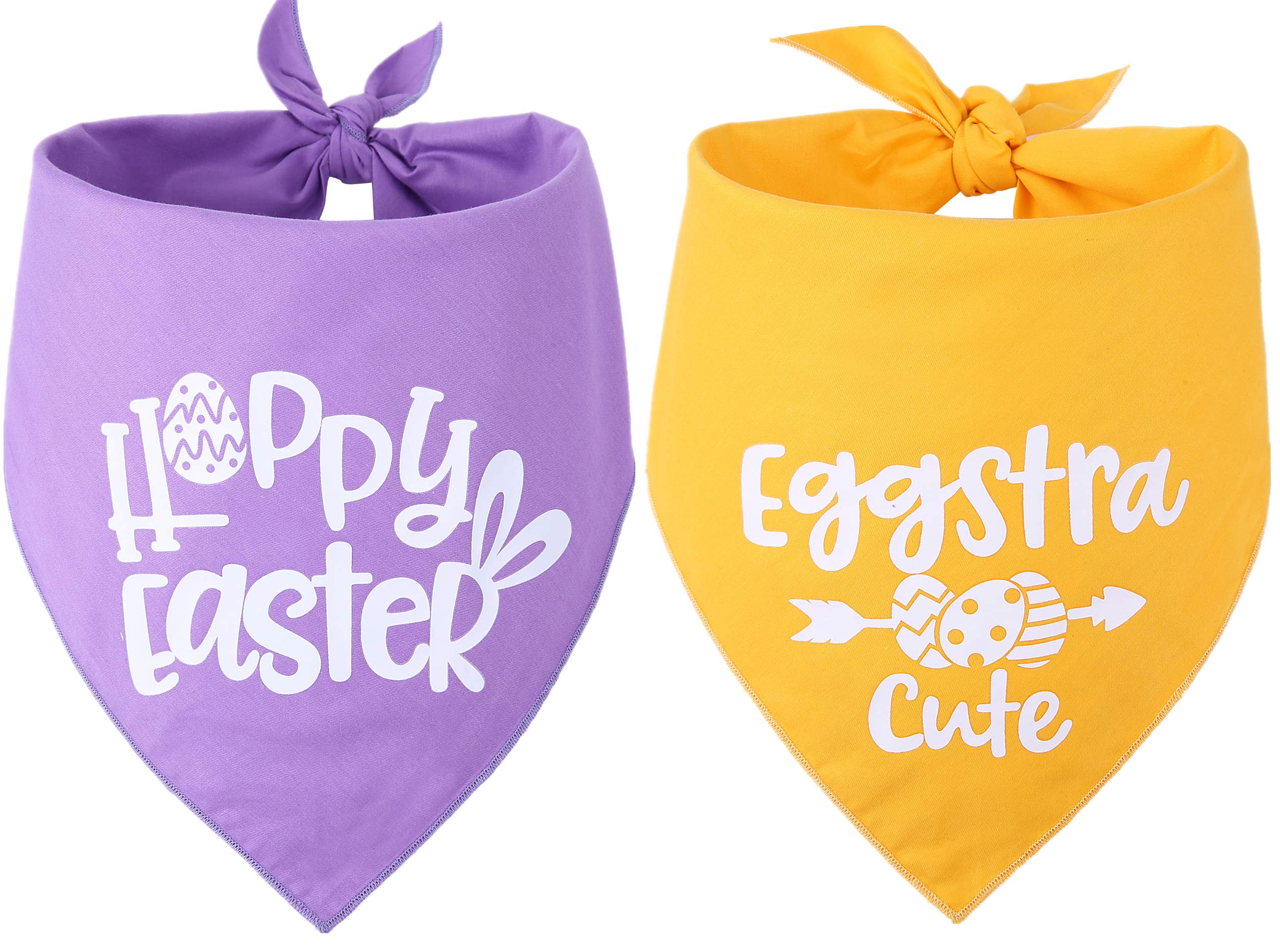Dog Easter Bandana,Pack Of 2 Easter Bandana For Dogs
