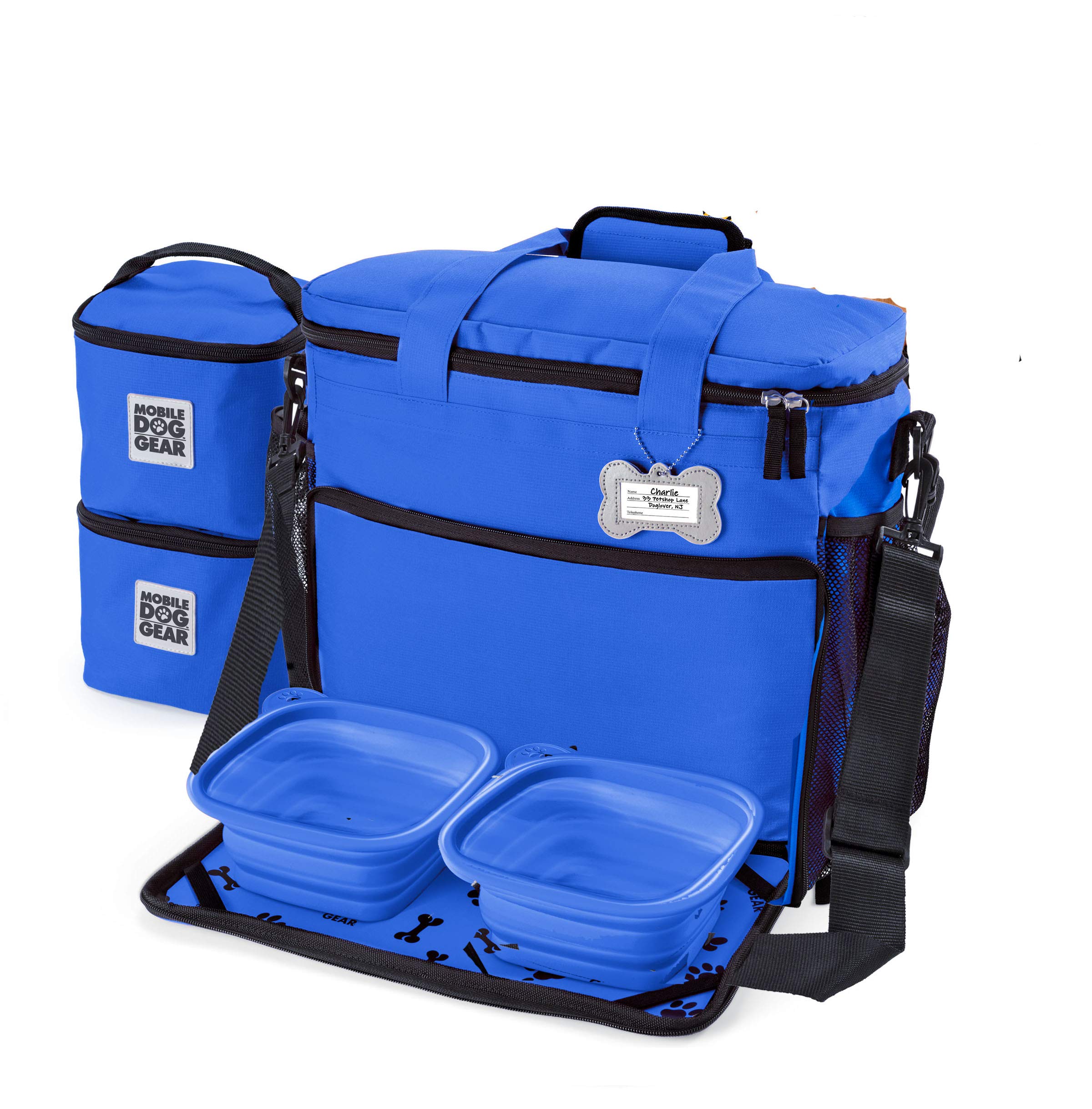 Mobile Dog Gear Week Away Bag MD/LG Dogs Royal Blue, Meets Airline Regulations