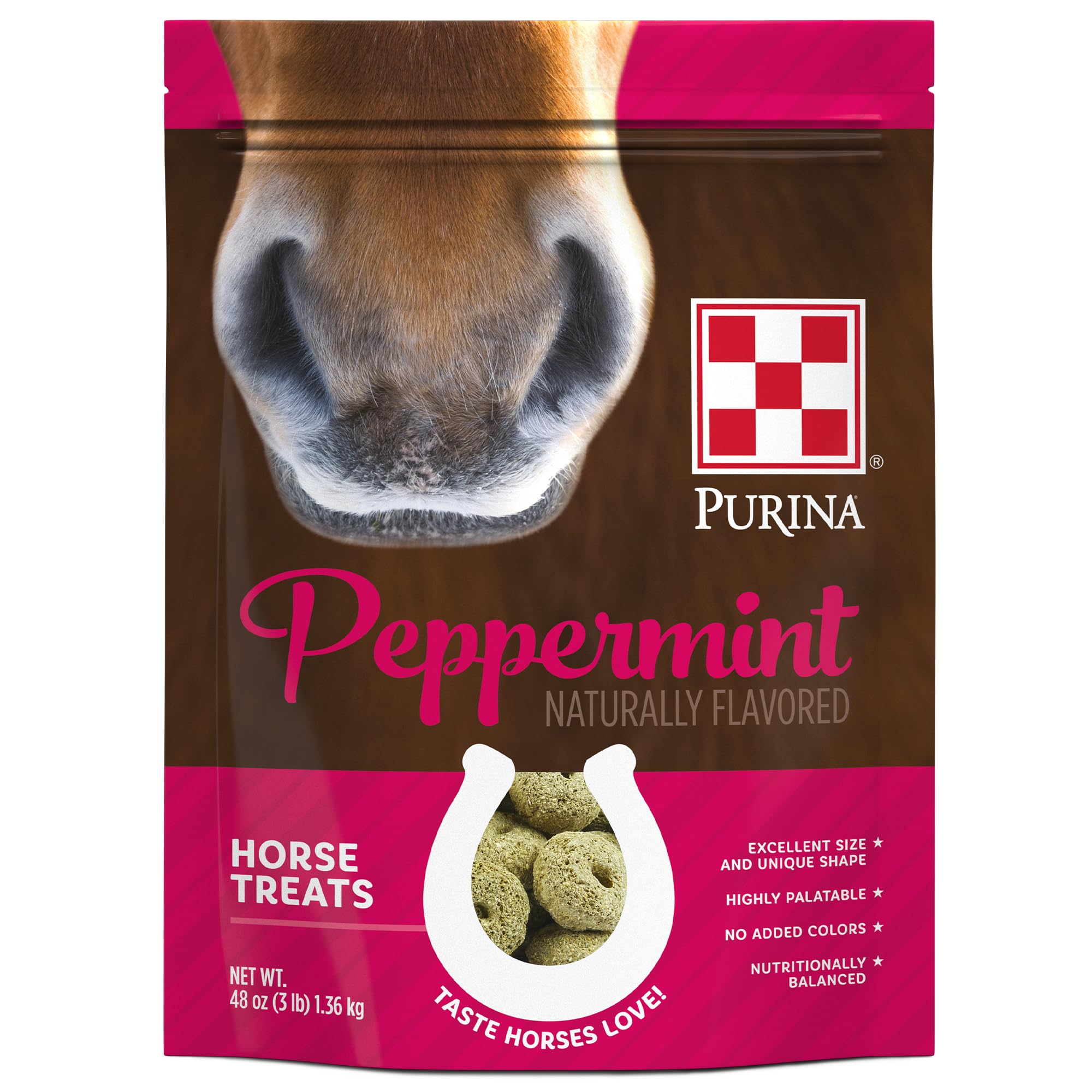 PURINA Peppermint Horse Treats, 3 (3LB) Pound Bag
