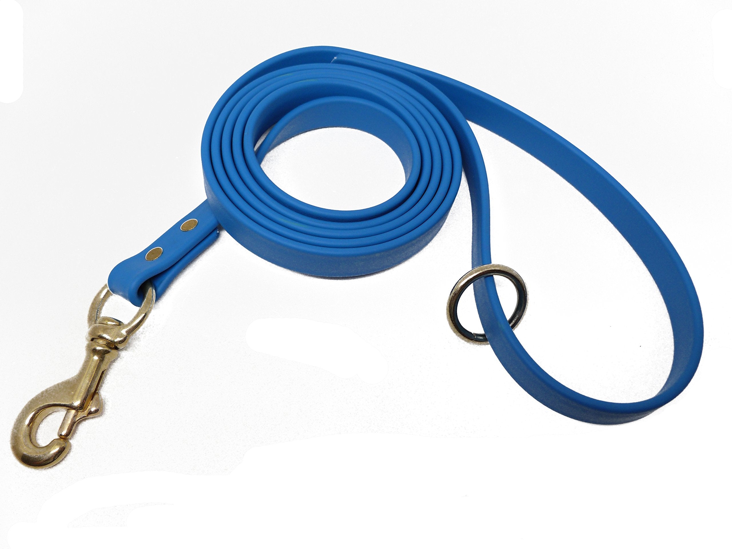 Jim Hodges Dog Training Gummy Dog Leash, Biothane, Dog Training Leash, Made In The Usa, 4 Feet, Various Sizes & Colors (3/4, Light Blue)