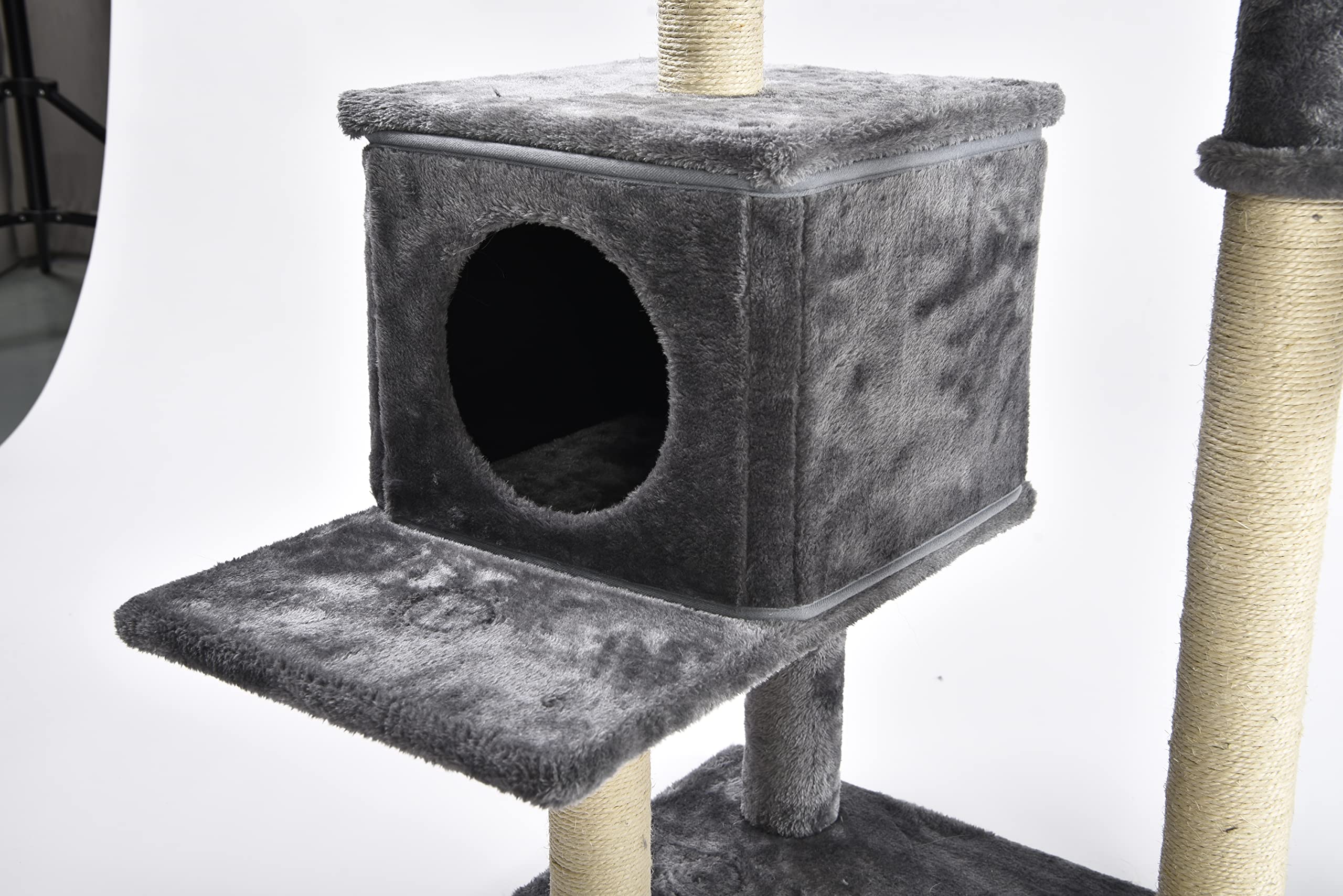 Max & Marlow 3-In-1 Cat Tree Condo Up To 50 | Transforming Cat Activity Tree & Condo | 3 Different Ways To Set Up, Gray,407020